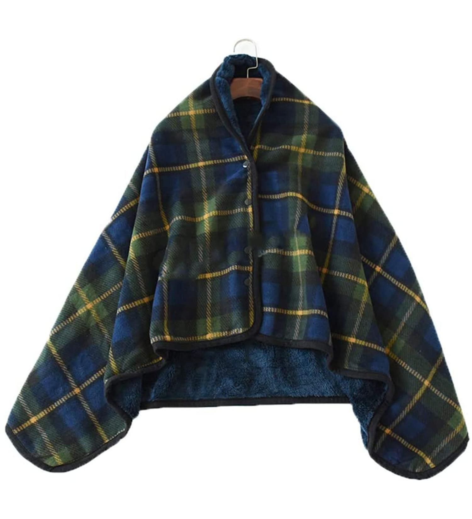 Scarf Blanket for Adults Flannel Lining Warm Blanket Wheelchair Poncho Knee Blanket Leg Blanket for Wheelchair Portable Warm Blanket Wheelchair Accessories - Buy Online on GoSupps.com