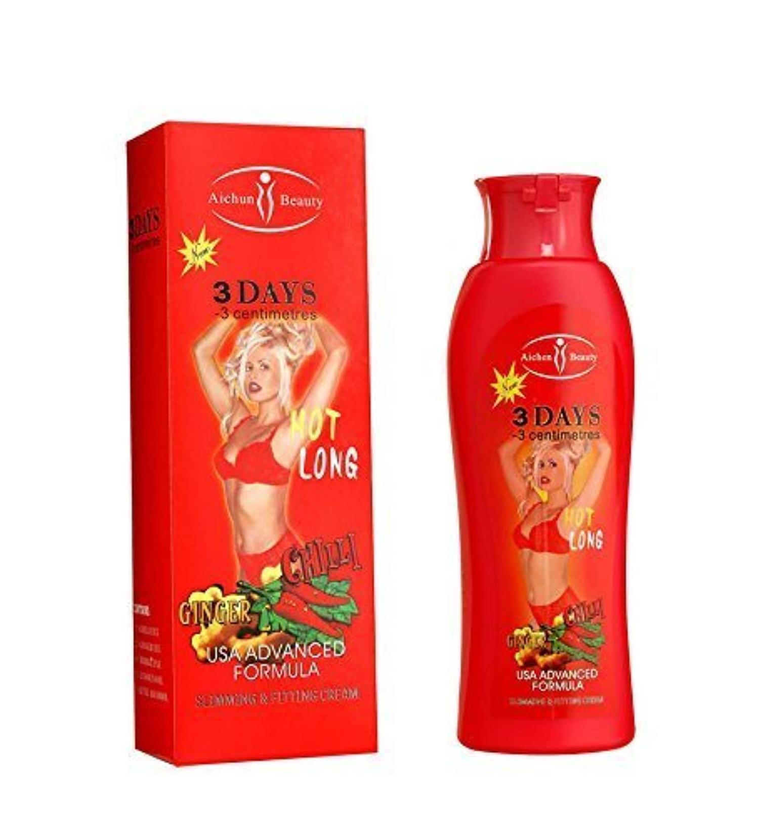 AICHUN BEAUTY Hot Chilli & Ginger Slimming Cream Losing Weight Dissolving Fat Fast 200ml (2 Pack)