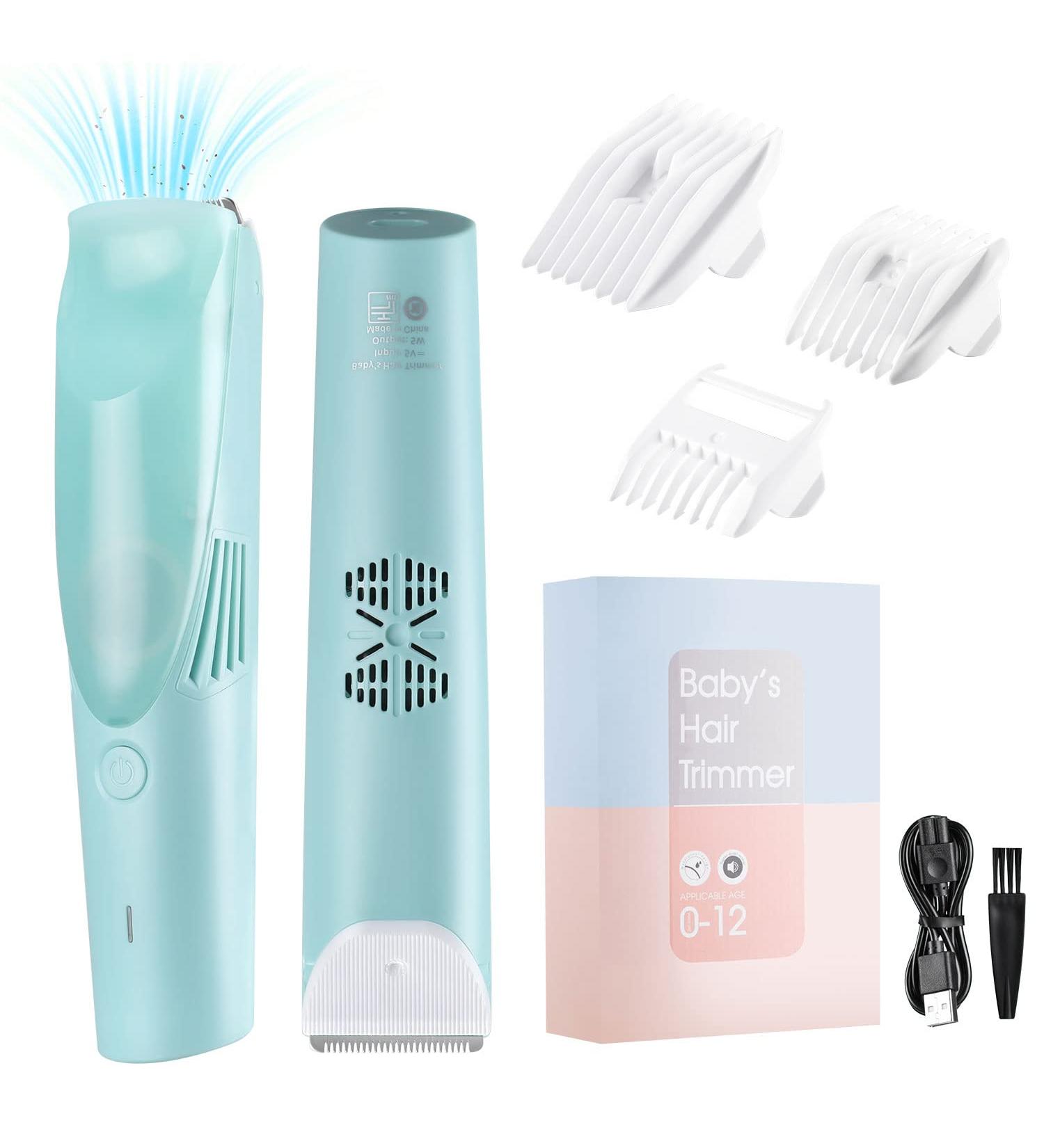 Simmis Baby Hair Clipper - Quiet Electric Vacuum Trimmer for Kids | Safe Waterproof Rechargeable Haircut Kit for Toddlers - Buy Online on GoSupps.com