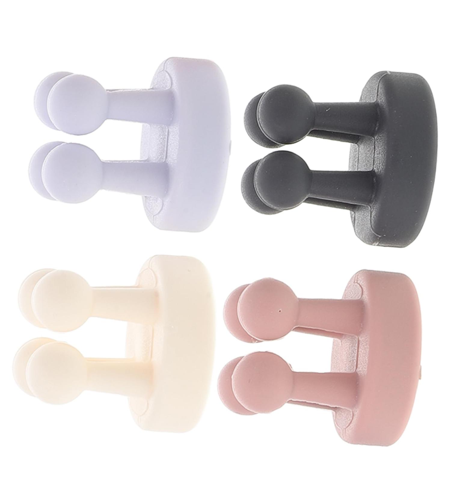 Mikinona 4pcs Nail- Seamless Hook Towel Hook Razor Holder Hook for Wall Bathroom Wall Hooks - Buy Online on GoSupps.com