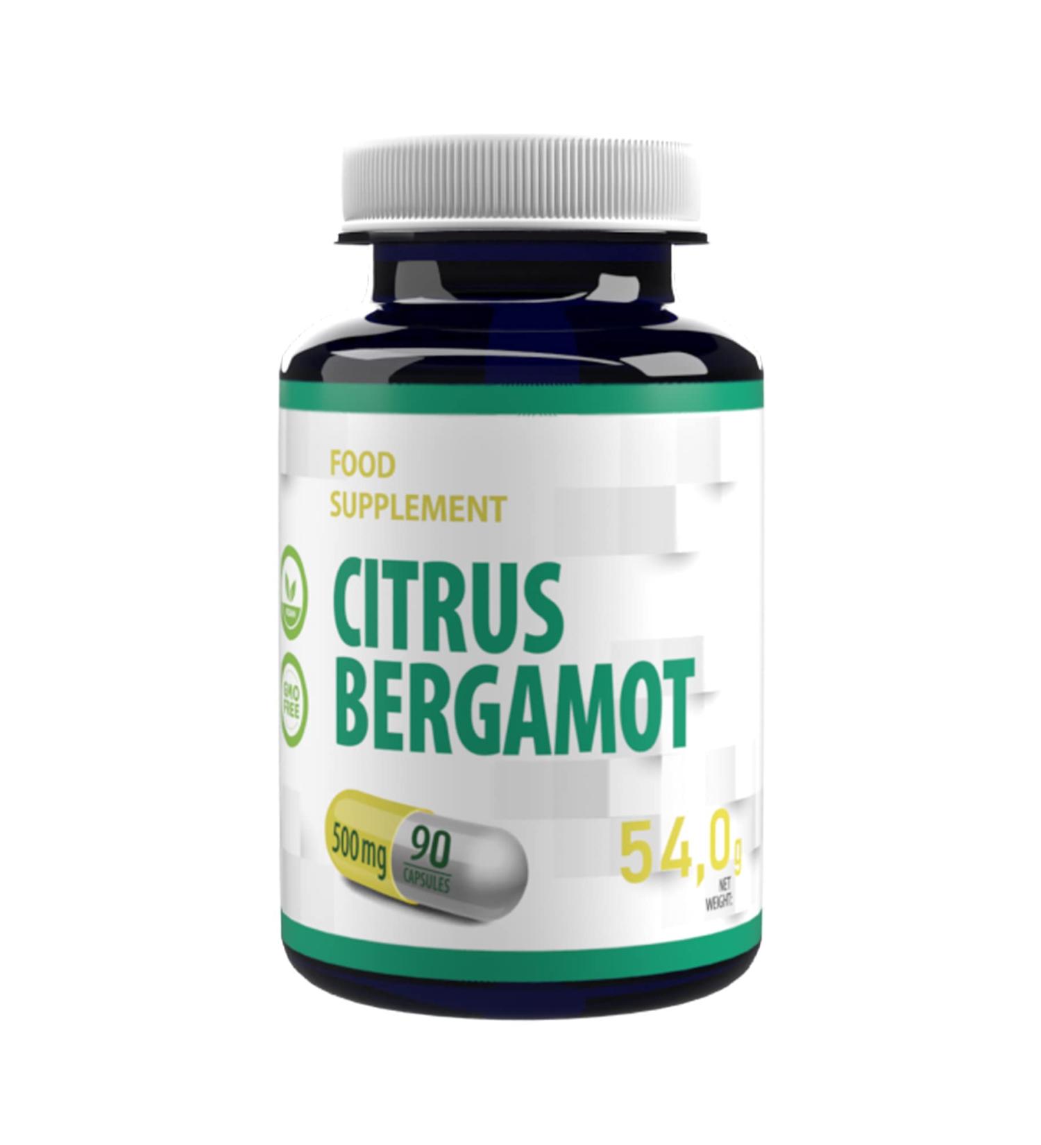 Citrus Bergamot 500mg | 90 Vegan Capsules | High Strength Supplement | 3rd Party Lab Tested | Gluten & GMO Free - Buy Online on GoSupps.com