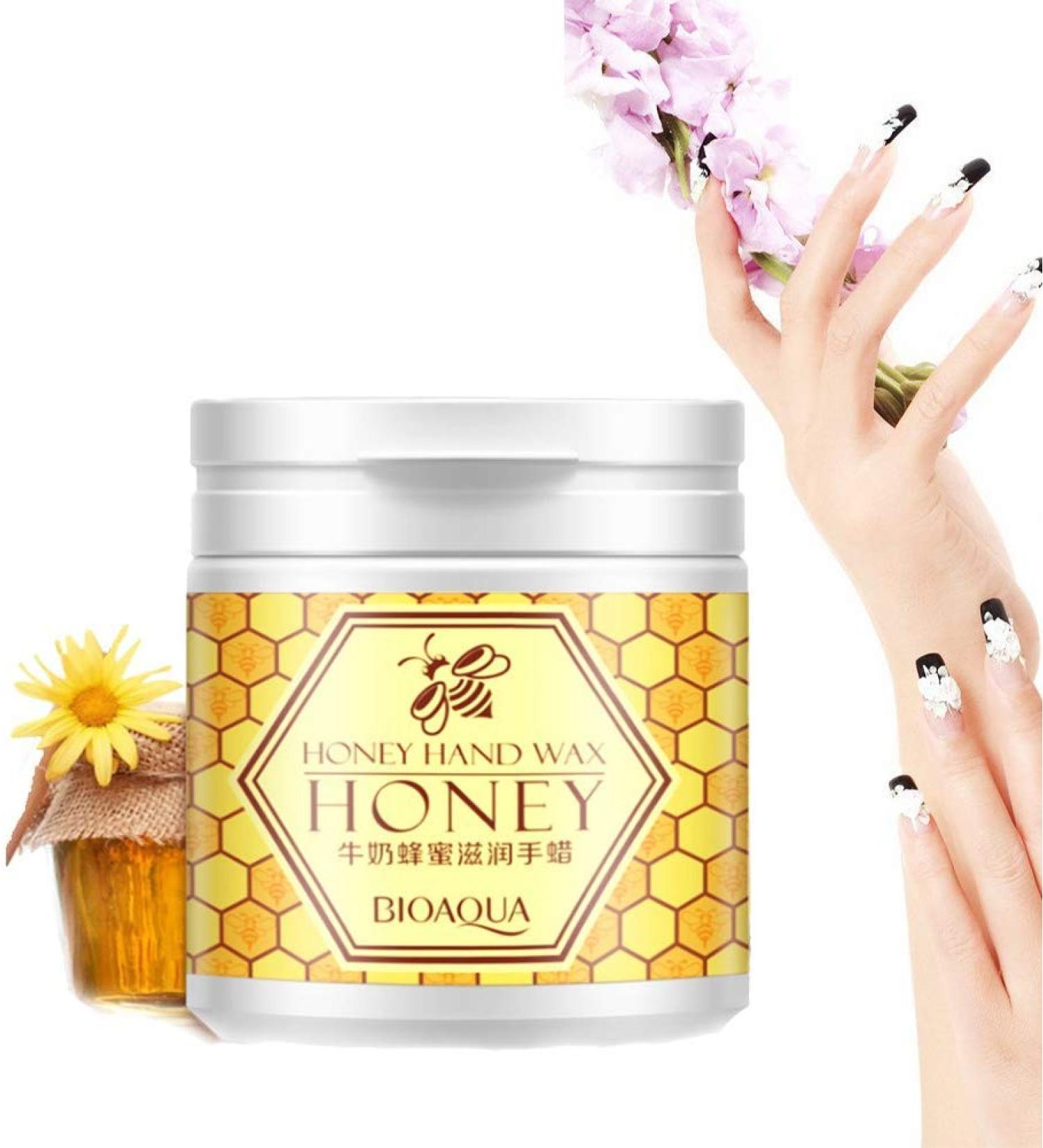 Hand Wax Mask-Rich in Beeswax Milk Removes Rough skin Relieves Dryness Deeply Moisturizes and Nourishes the Hand Anti-Dryness Hand Care - Buy Online on GoSupps.com