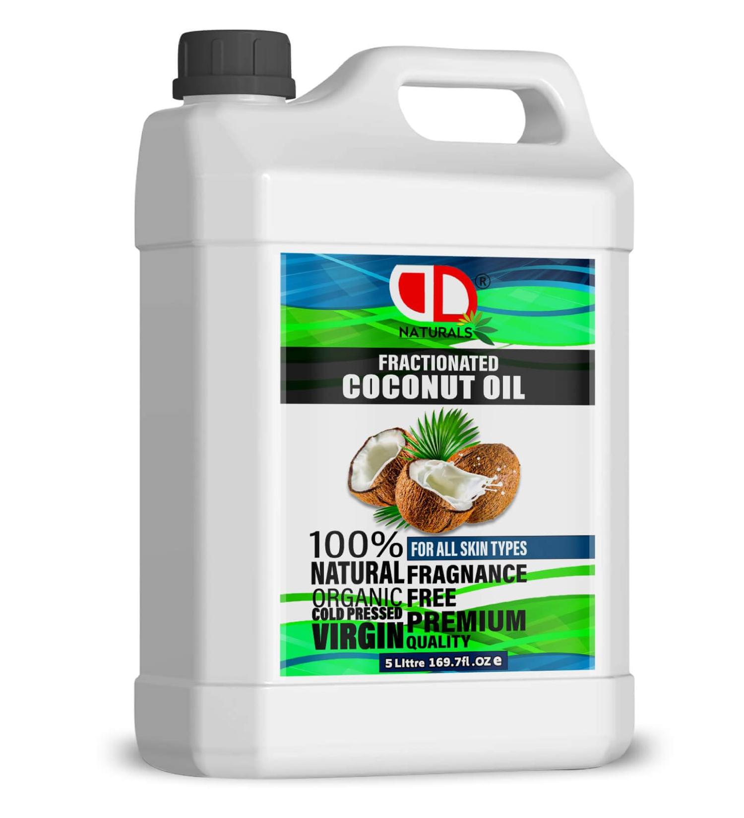 DD teck 100% Pure Natural Fractional Coconut Oil for Skin Hair Lip Gloss Beauty Recipes Aromatherapy Massage Cuticles - MCT Oil - Cruelty Free