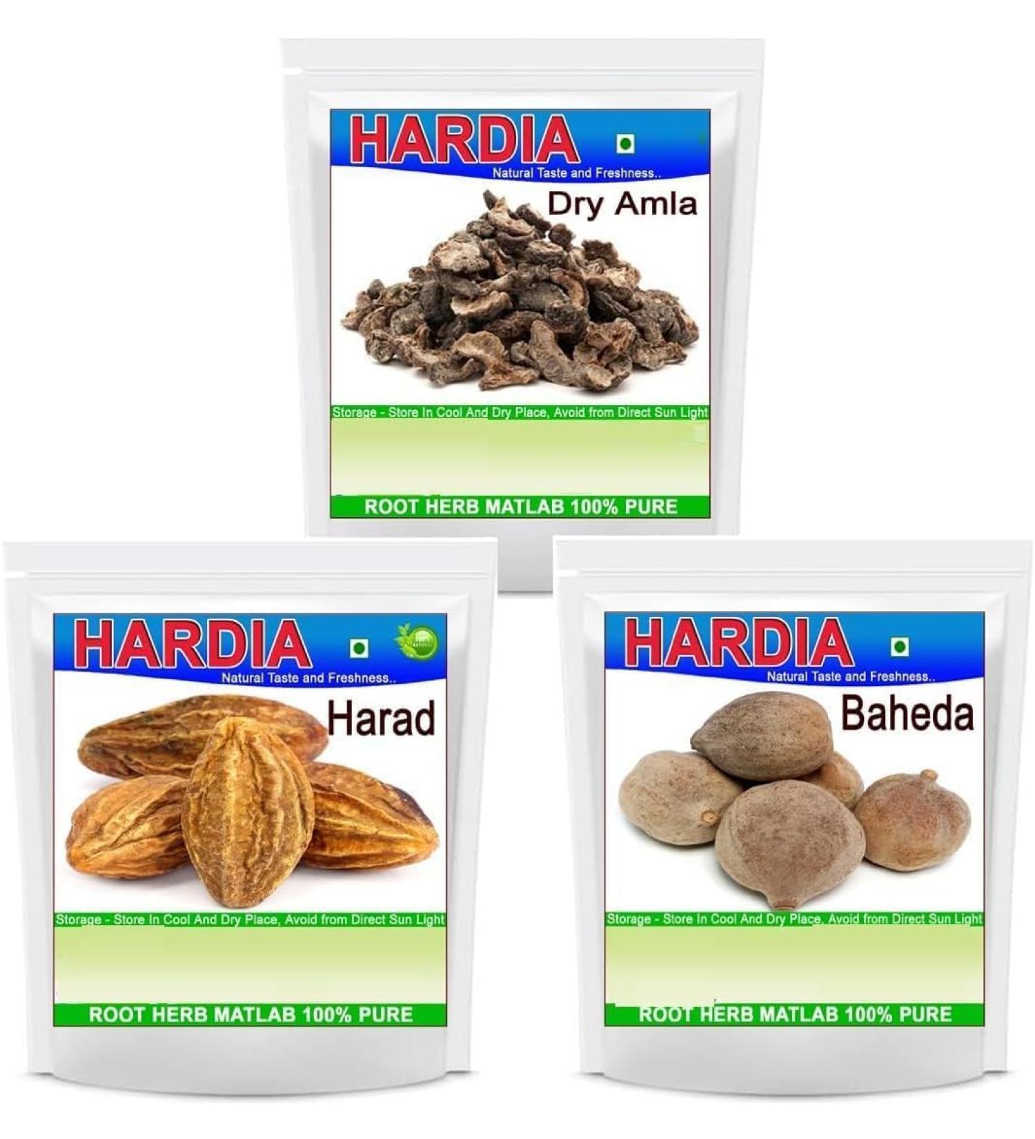YAAJ am.la har.ad bah.eda ra.w (Ratio 1:2:3) whole dry for tripha.la chur.na powder (combo pack 300gm) - Buy Online on GoSupps.com