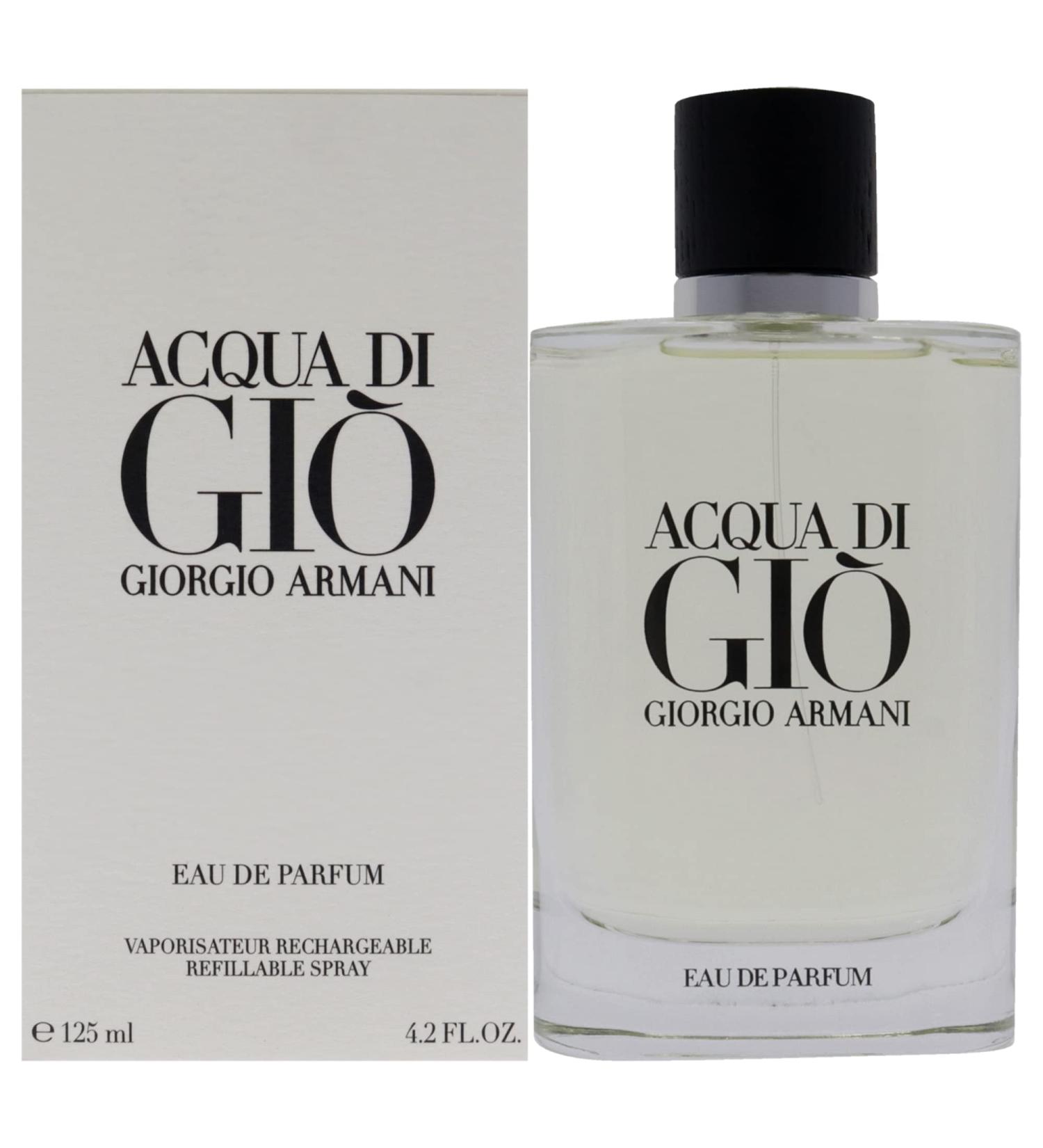 Giorgio Armani Acqua Di Gio EDP Spray for Men 4.2 oz - Refillable Bottle - Buy Online on GoSupps.com