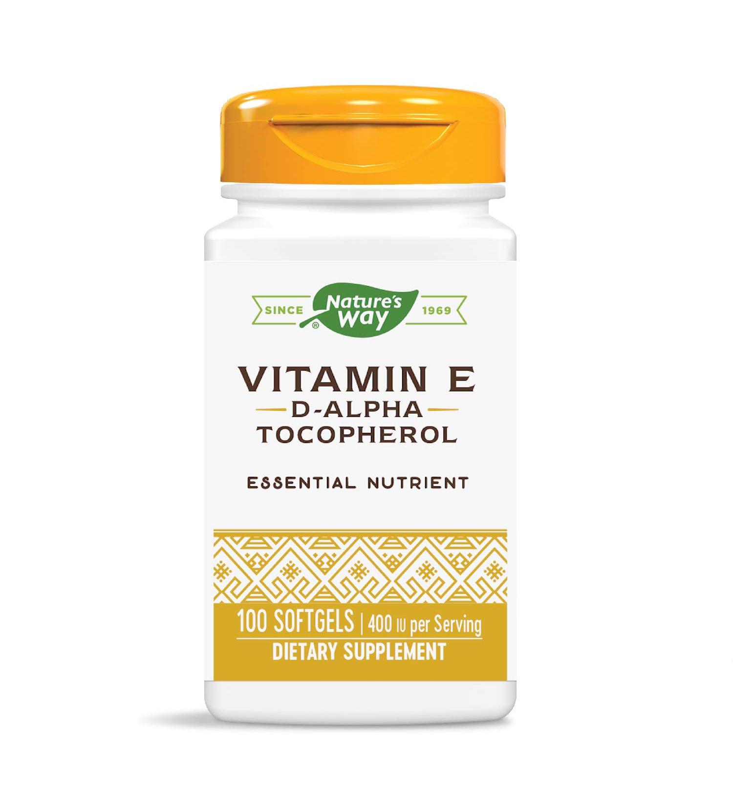 Nature's Way Vitamin E 400 IU - Antioxidant Support, 100 Softgels - Buy Online on GoSupps.com