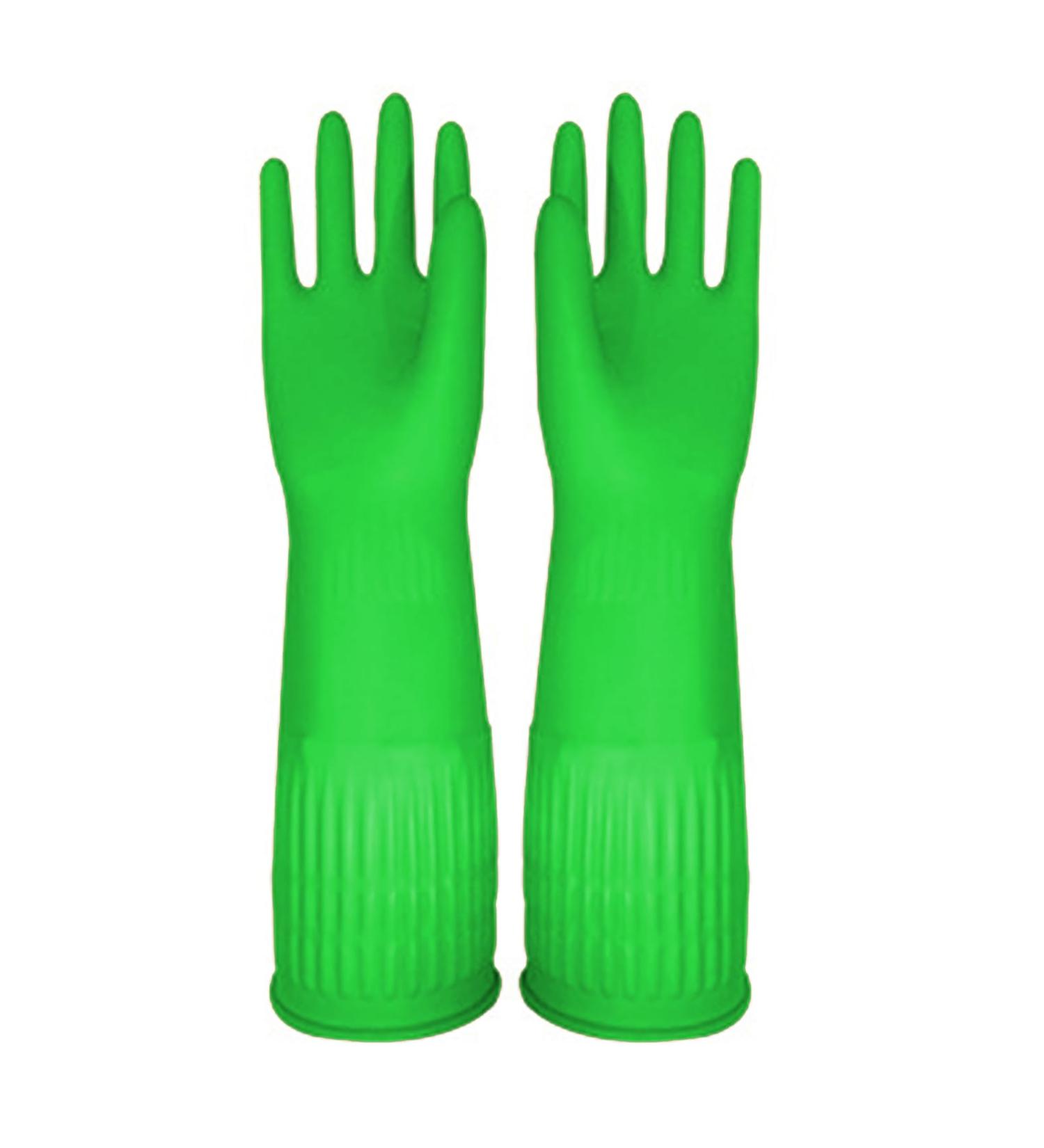 GIFZES Cleaning Gloves Full Hand Protection Gloves Waterproof Non-slip Dishwashing Gloves Heat-insulated Kitchen Cleaning Tool Green S - Buy Online on GoSupps.com