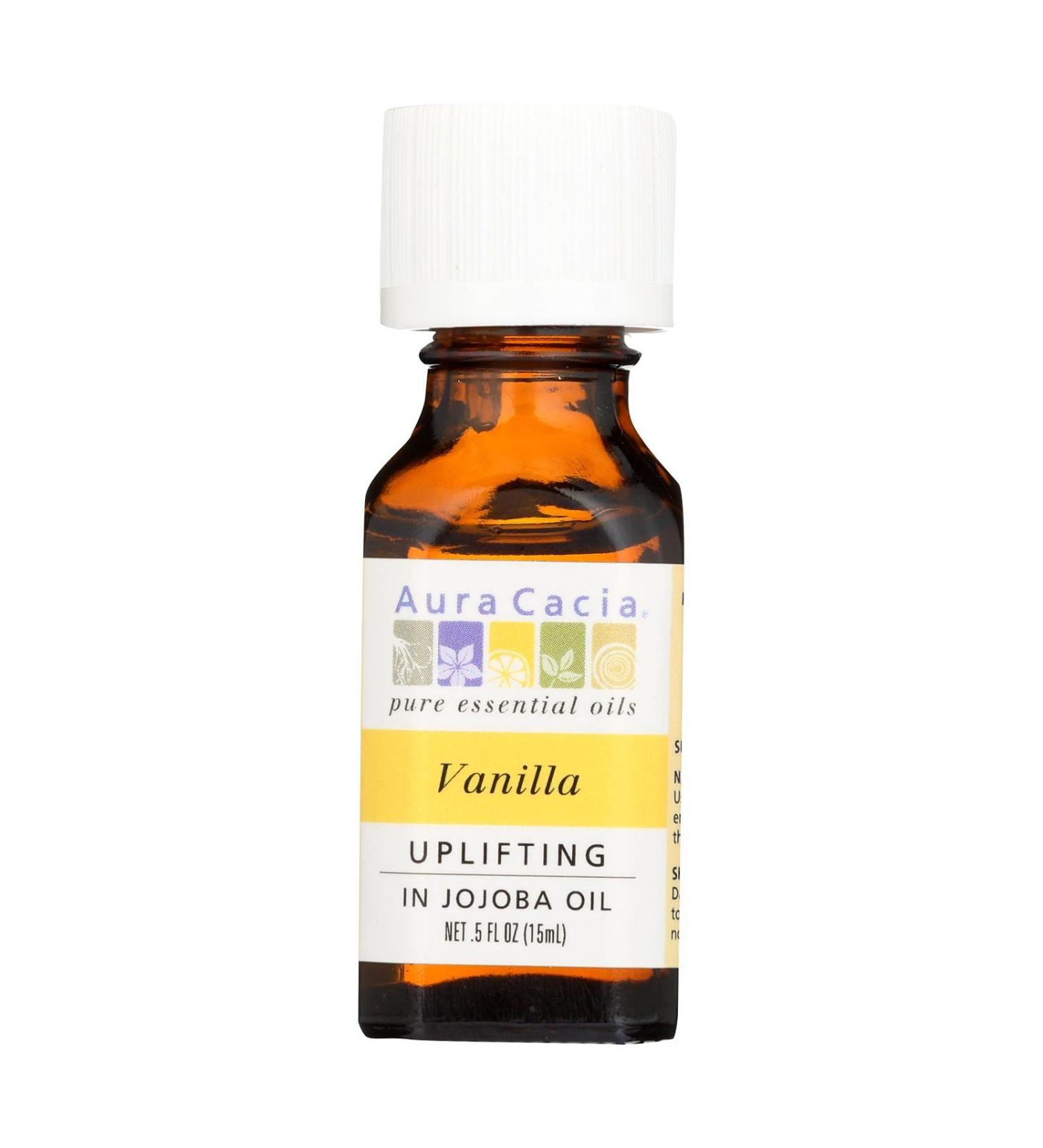 Aura Cacia Vanilla in Jojoba Oil - 0.5 fl oz