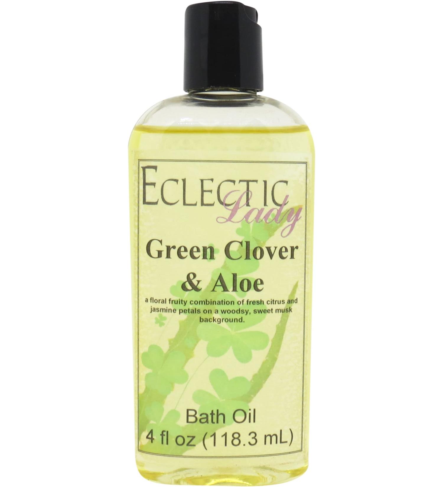 Eclectic Lady Green Clover and Aloe Bath Oil - 4 oz - Buy Online on GoSupps.com