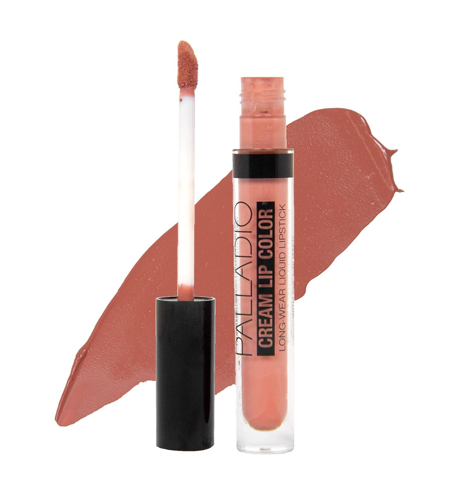 Palladio Long-Adhering Cream Lip Paint | Transfer-Proof Liquid Lipstick with High-Intensity Color | Smooth Matte Finish | B. Day Suit - Buy Online on GoSupps.com