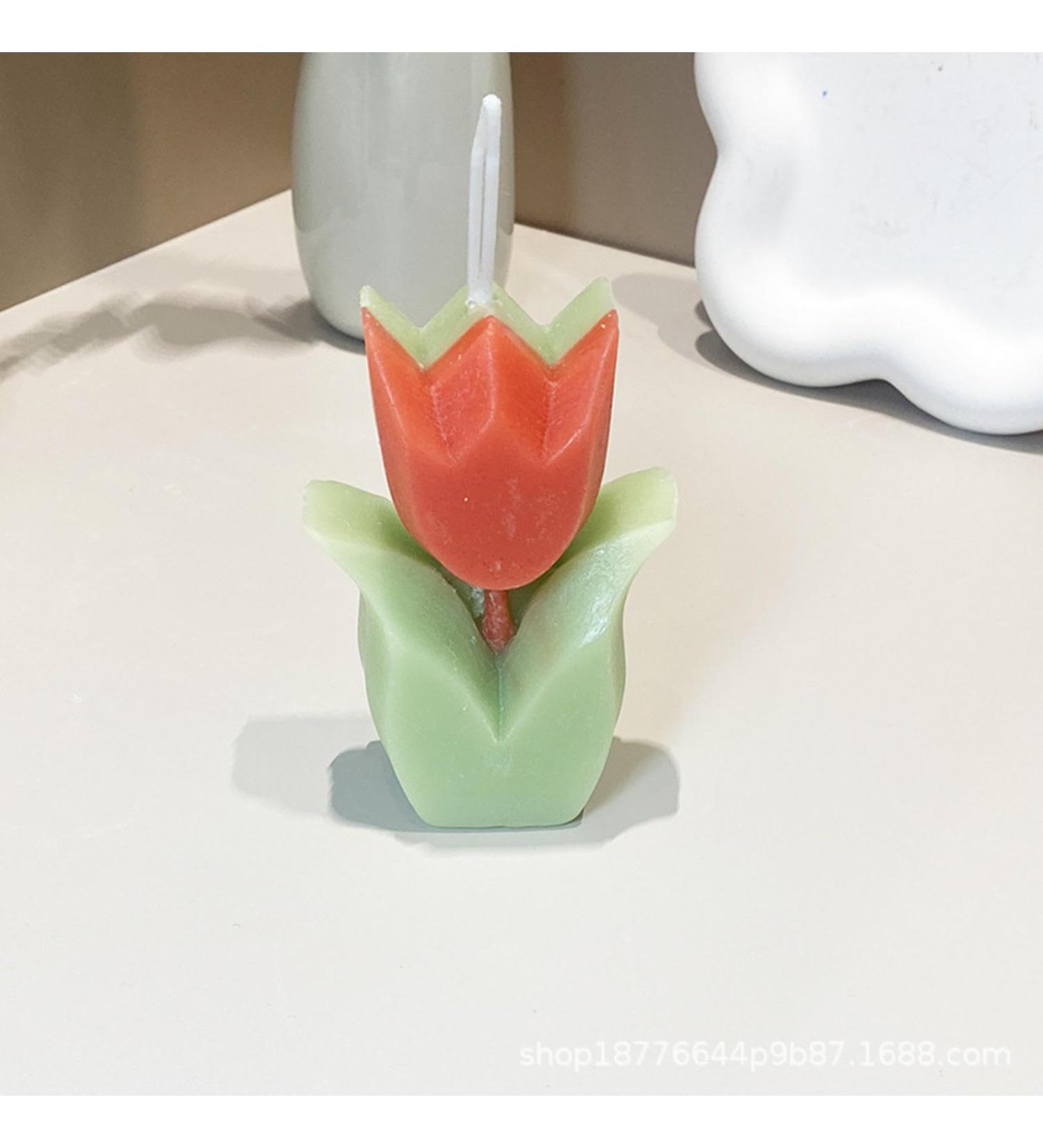 Tulip Flower Aromatherapy Candle | Perfect for Valentine's Day Weddings & Birthdays | International Shipping Available - Buy Online on GoSupps.com