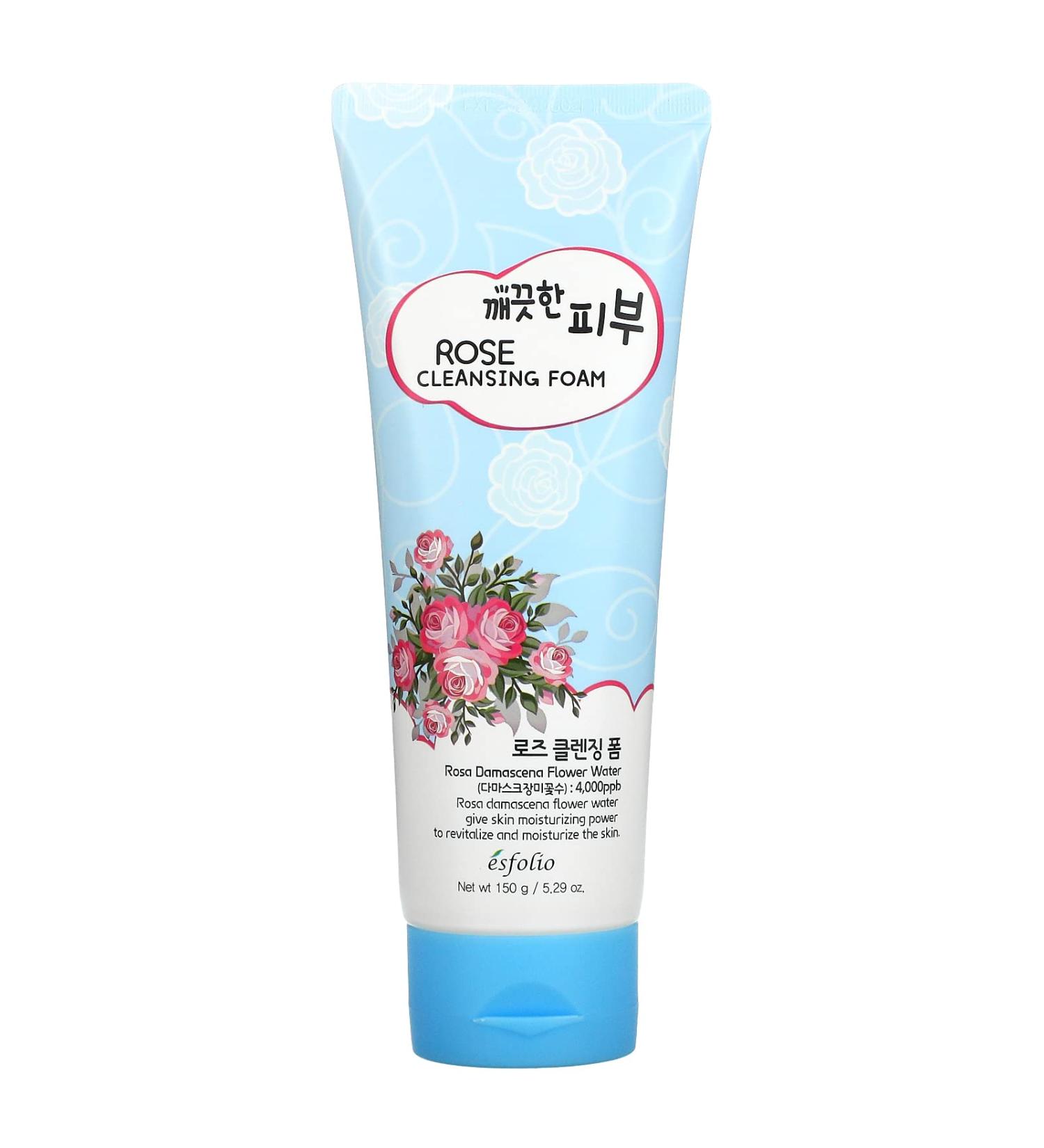 Esfolio Rose Cleansing Foam 5.29 ounces