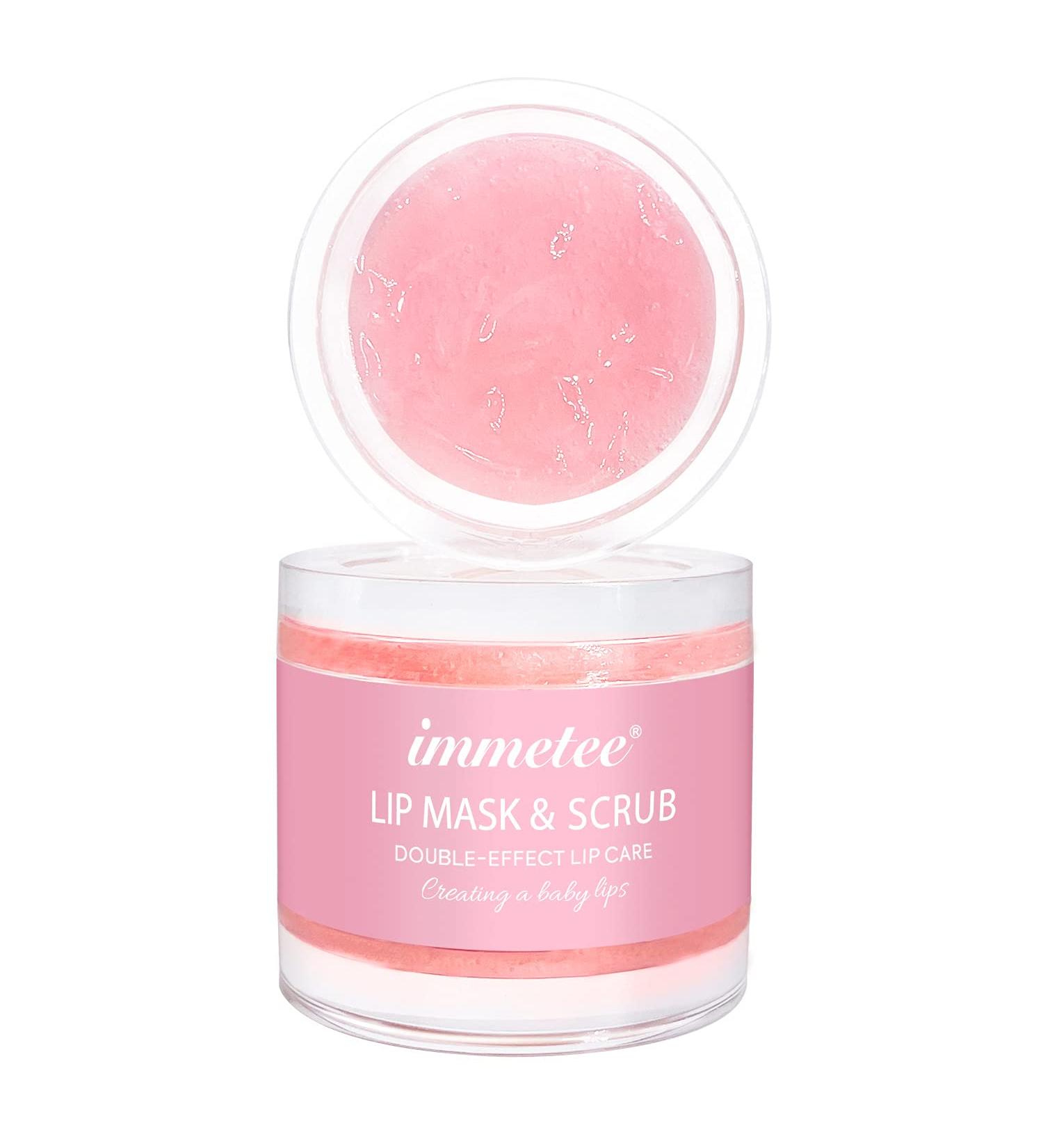 Lip Mask Scrub Combo for Deep Moisturizing & Nourishment - Natural Ingredients for Lip Care - Vitamin-Infused Sleep Mask - Buy Online on GoSupps.com