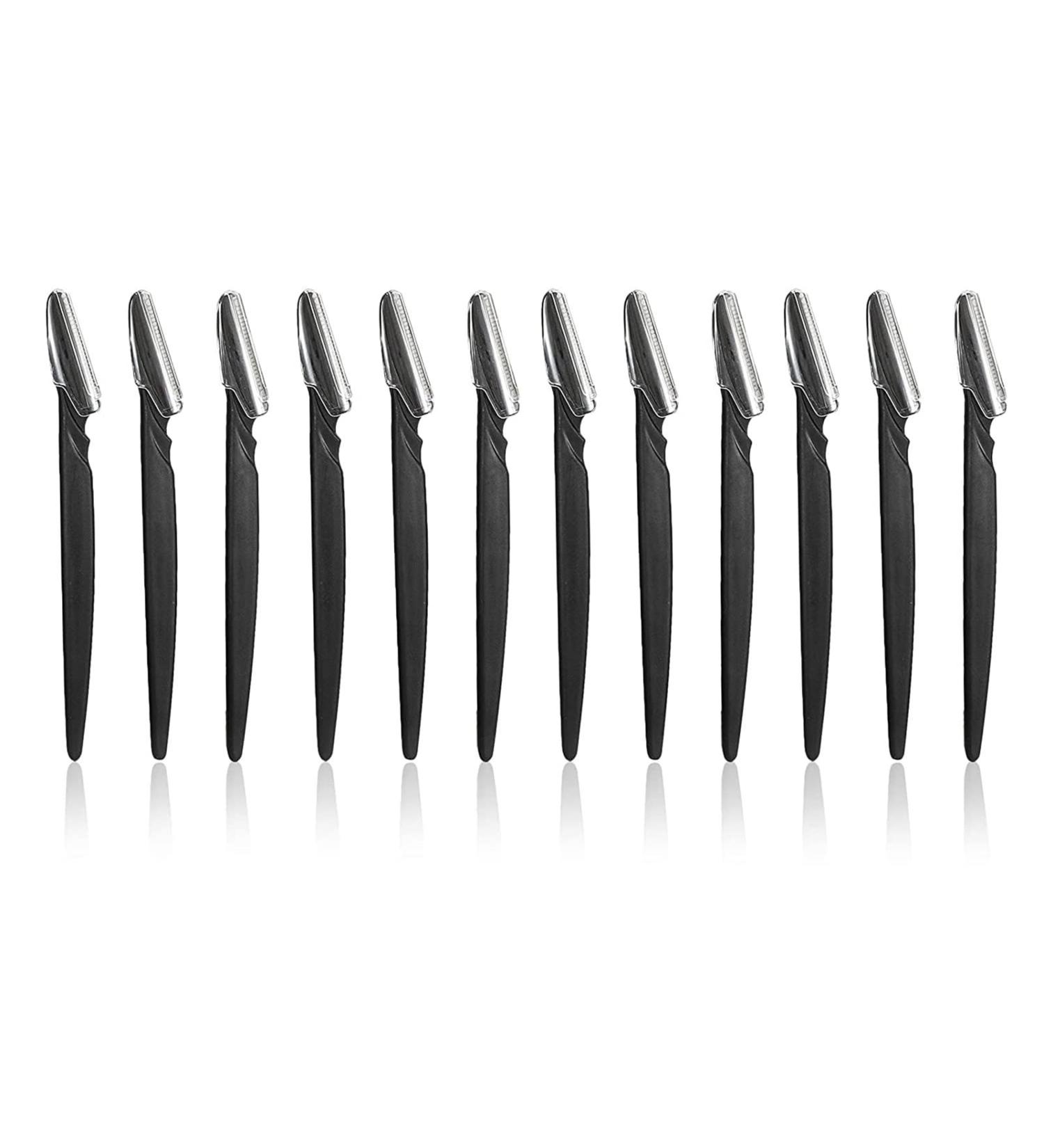 Men's Touch Up Razors for Mustache & Beard - Black, 5.8 Inches, 12 Pack - Buy Online on GoSupps.com