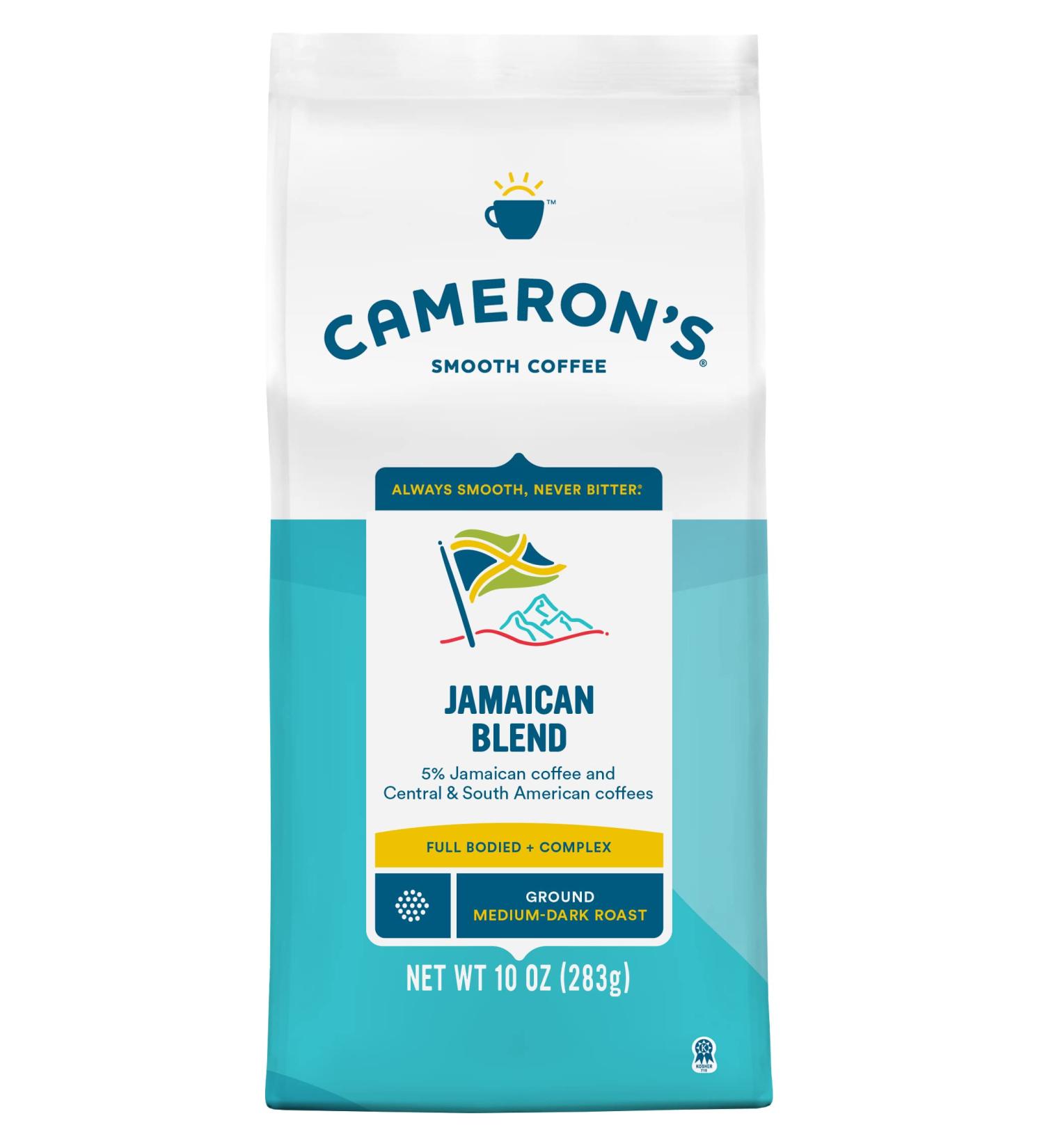 Cameron's Jamaican Blend Ground Coffee - 10oz Bag | Premium Roasted Coffee - Buy Online on GoSupps.com