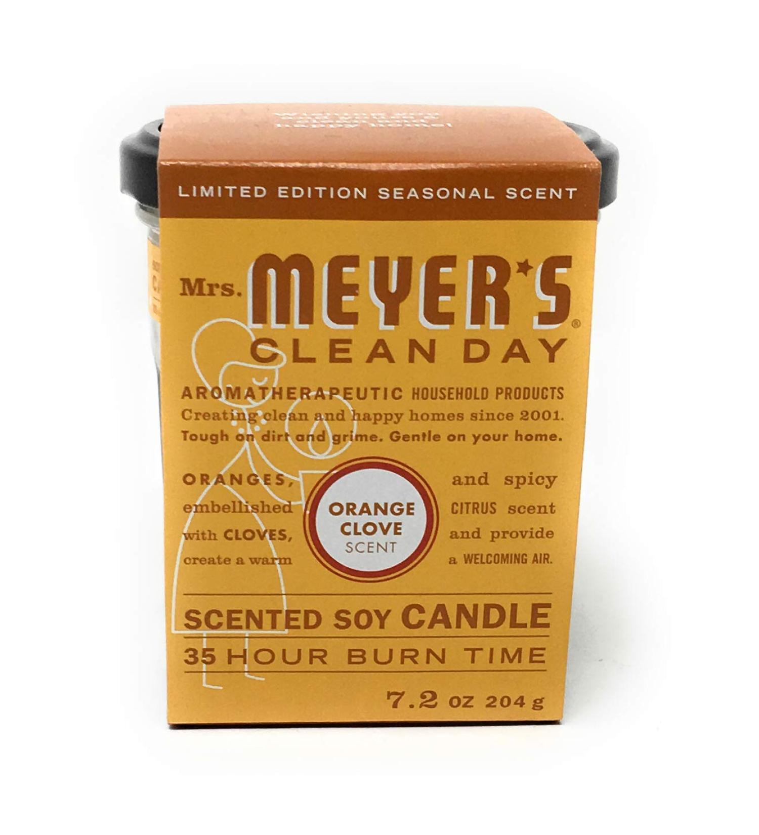 Mrs. Meyer's Orange Clove Candle with Sleeve (7.2 Oz, Pack of 3) - Long-Lasting Scented Candle Set - Buy Online on GoSupps.com
