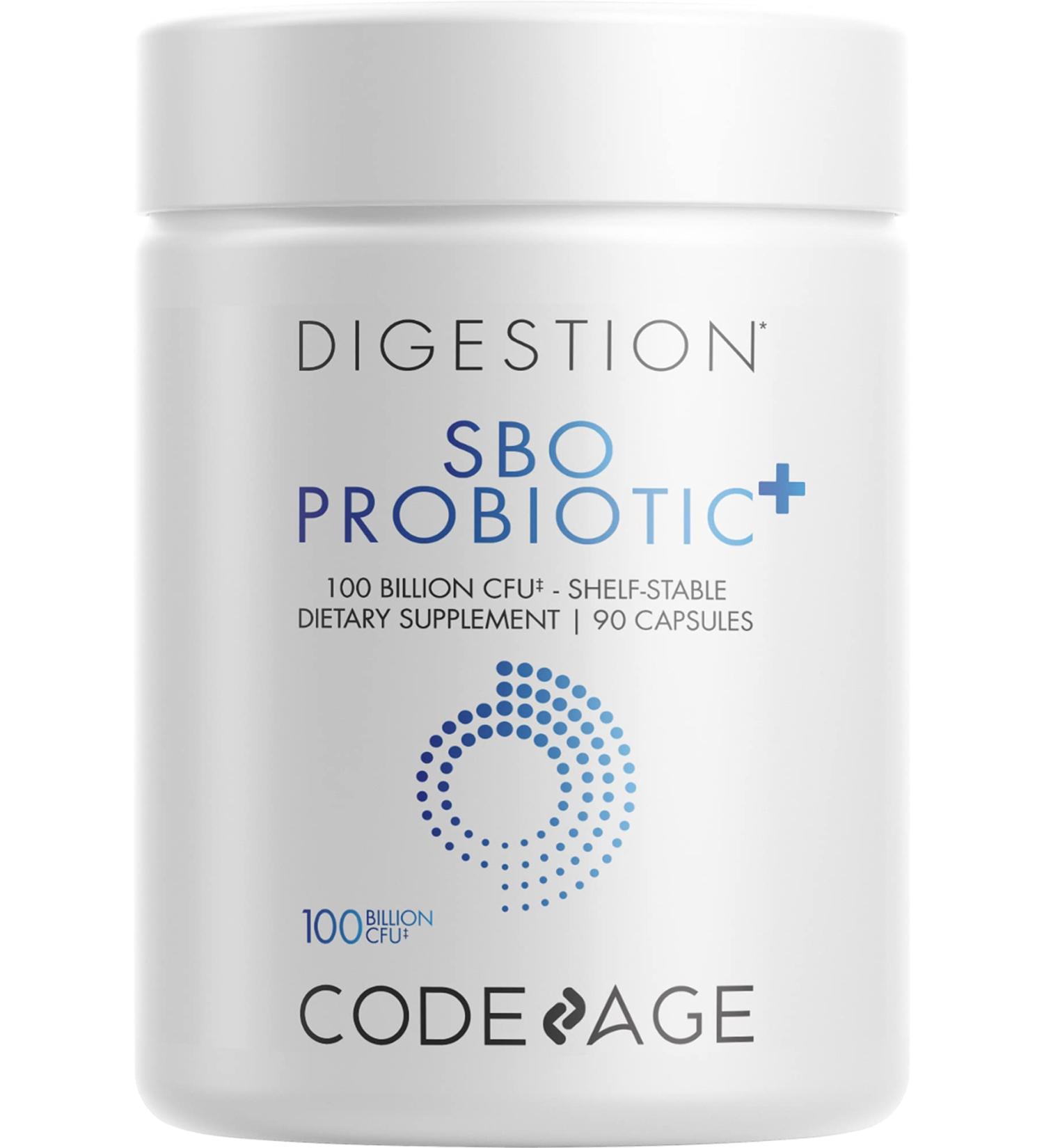 CodeAge SBO Probiotic+ 100 Billion CFU - 90 Capsules for Digestive Health - Buy Online on GoSupps.com