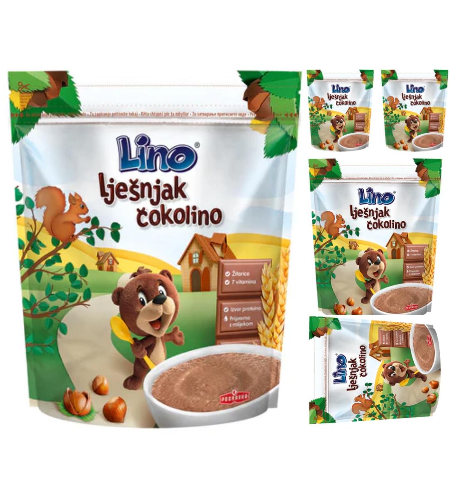 Pufai Lino Pack of 5 bags of cereals Hazelnut Cokolino Muesli Cornflakes 500 g - Buy Online on GoSupps.com