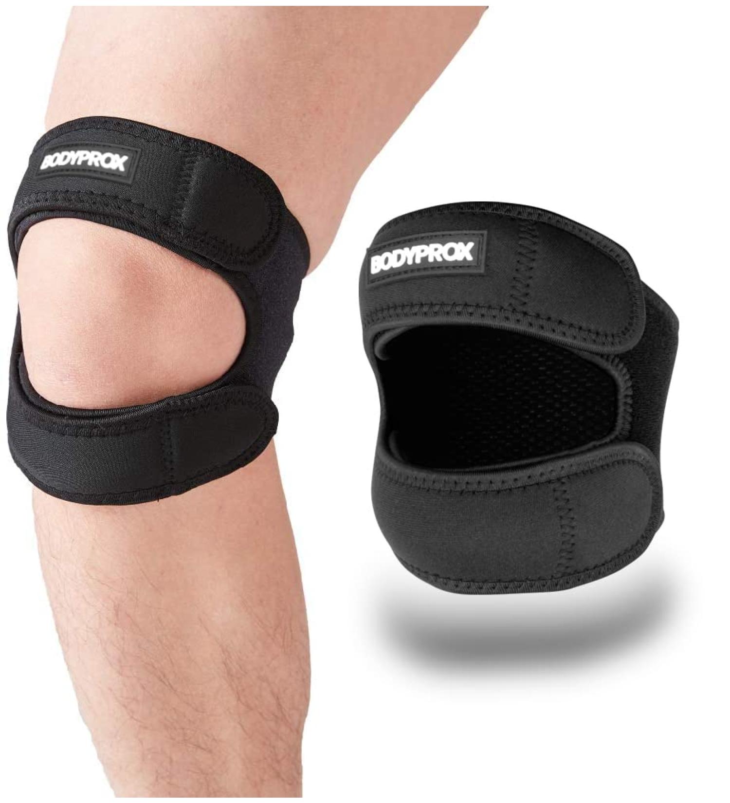 BodyProx Adjustable Patella Tendon Support Band | Knee Pain Relief for Runners & Athletes | Neoprene-Knit Brace for Arthritis & Injury Recovery (S/M) - Buy Online on GoSupps.com