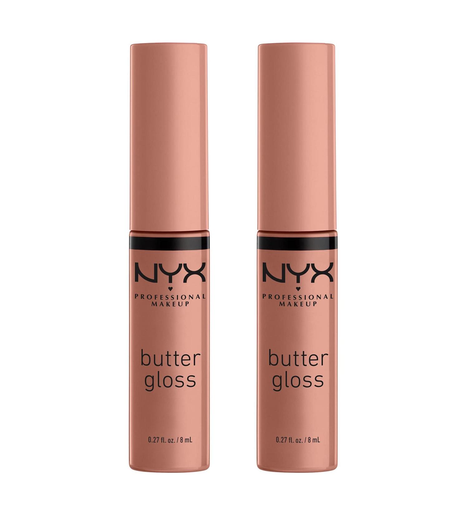 NYX Professional Make Up Butter Gloss Non-Sticky Lip Gloss Madeleine Duo Pack Madeleine Duo - Buy Online on GoSupps.com