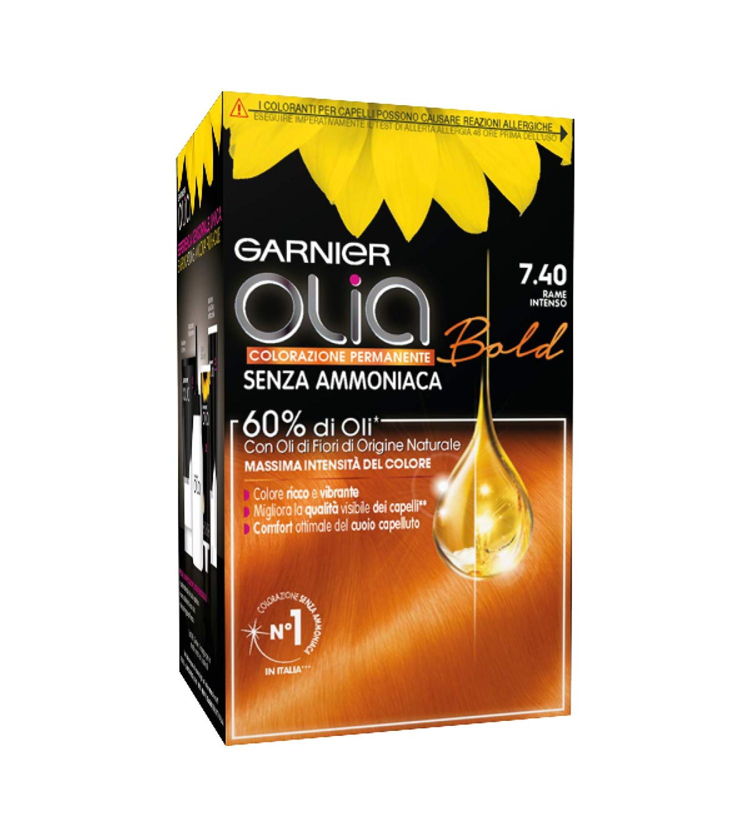 Garnier Olia permanent colouring and bleaching 7.4 Rame Intenso - Buy Online on GoSupps.com