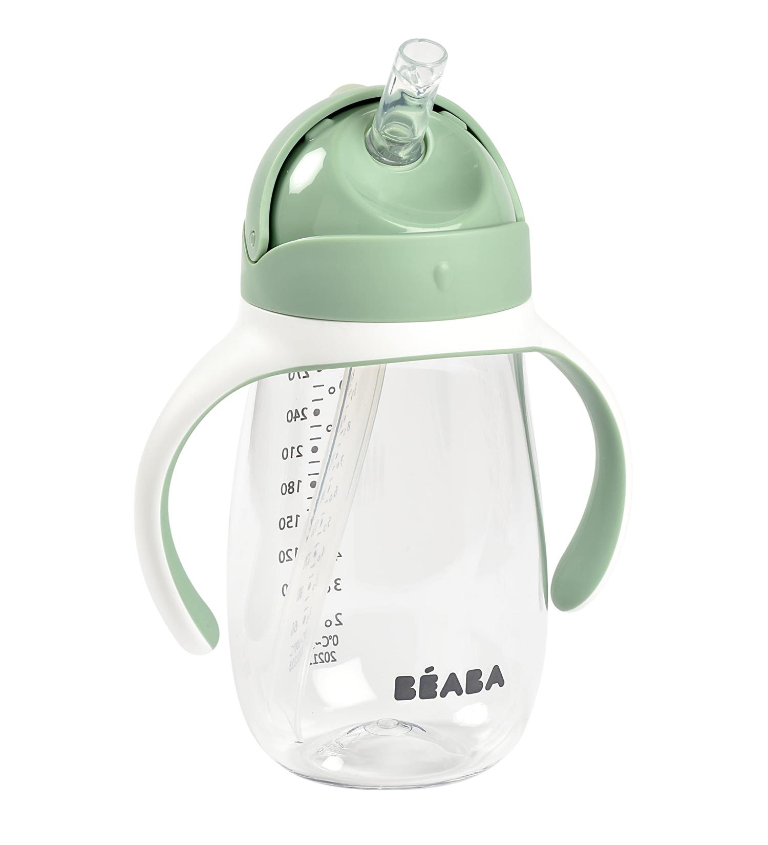 B aba 2 in 1 Feeding Bottle/Learning Cup Children's Straw Cup 100% Leak-Proof Easy to Open Removable Handles Tritan and - Buy Online on GoSupps.com