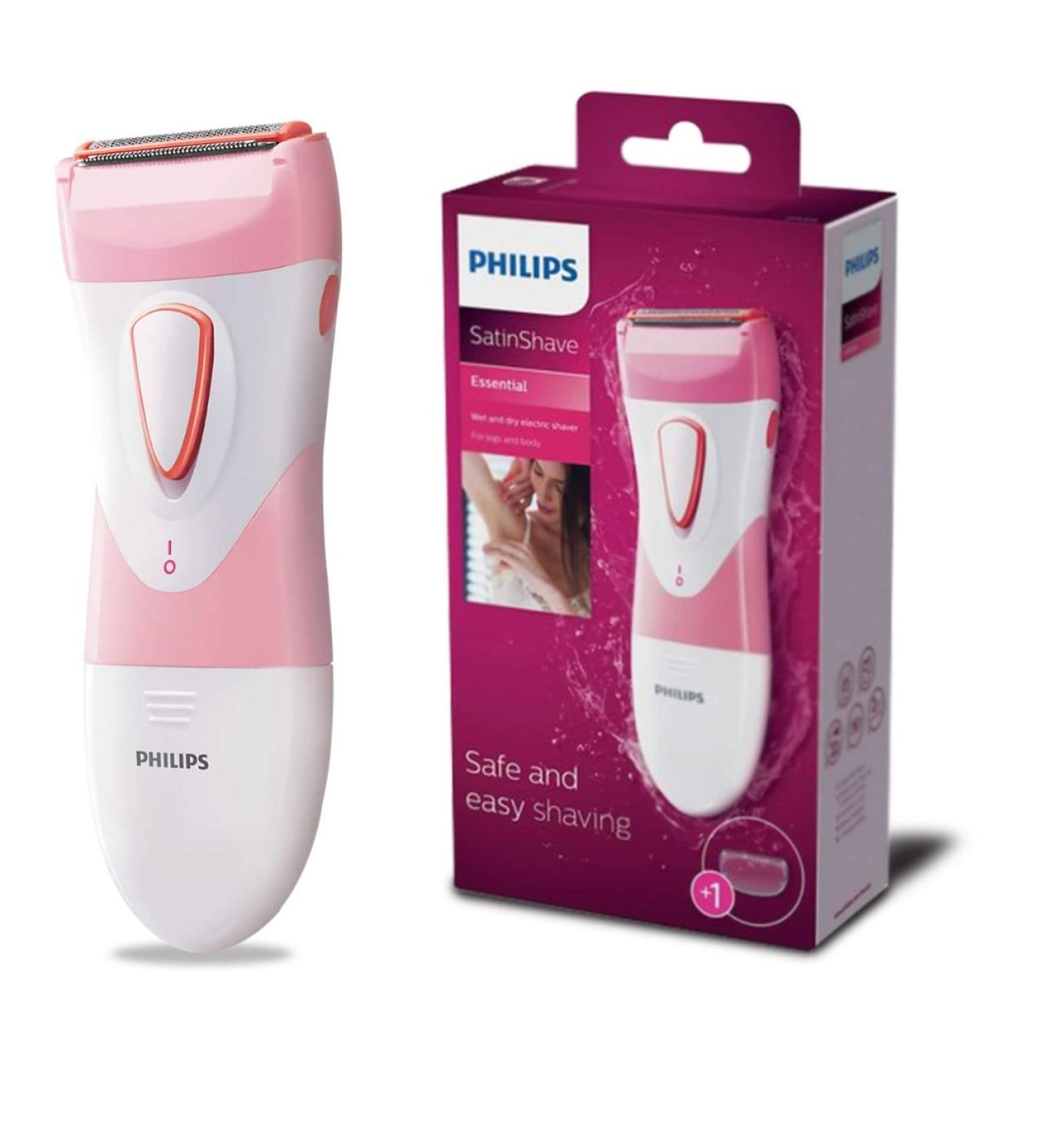 Philips SatinShave Women s Electric Razor Wet Dry Cordless Shaver for Legs Hair Trimming Pink HP6306