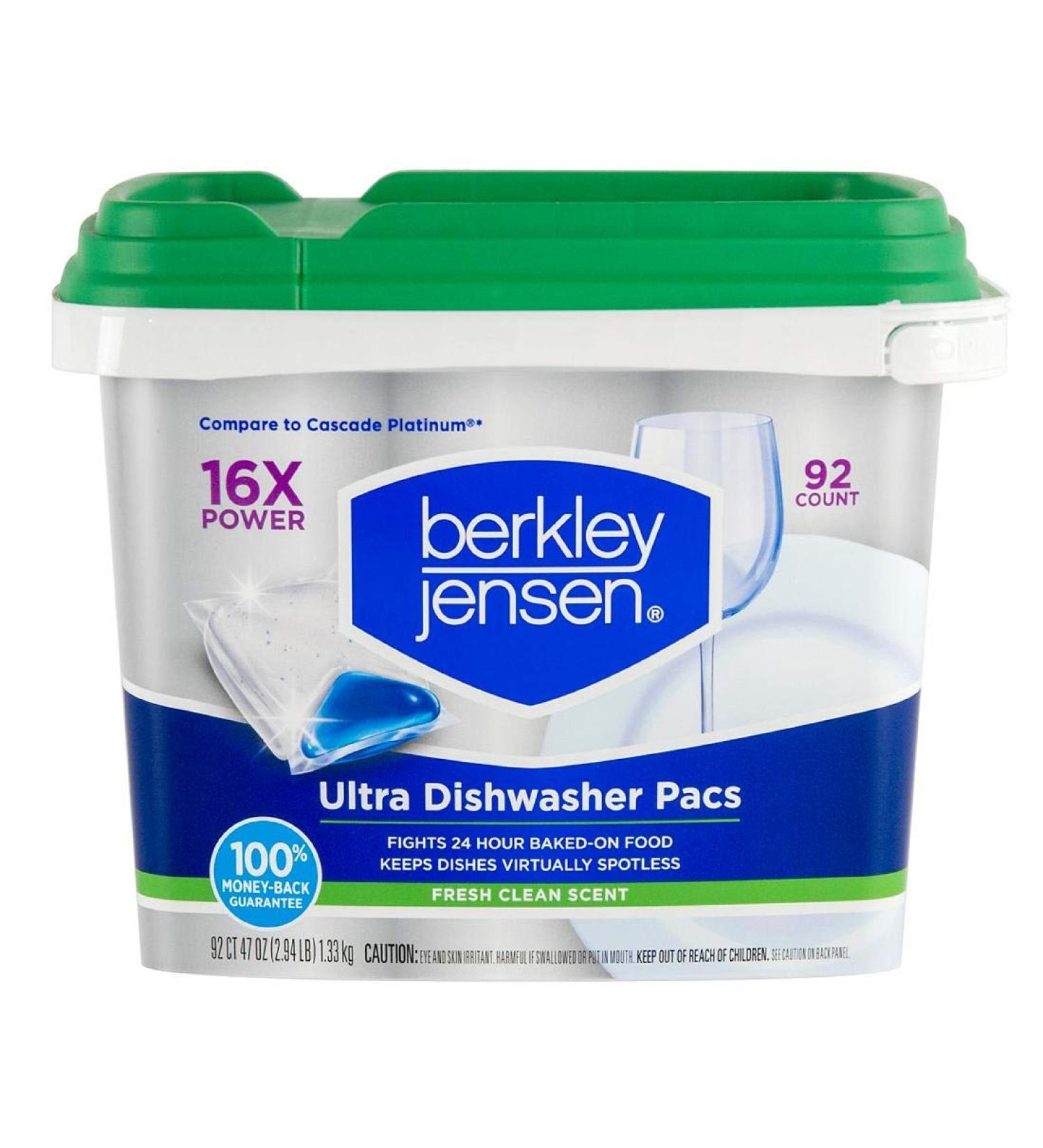 Buy Berkley Jensen Ultra Dishwasher Pacs - 92 ct | Top Quality & Fast International Shipping - Buy Online on GoSupps.com