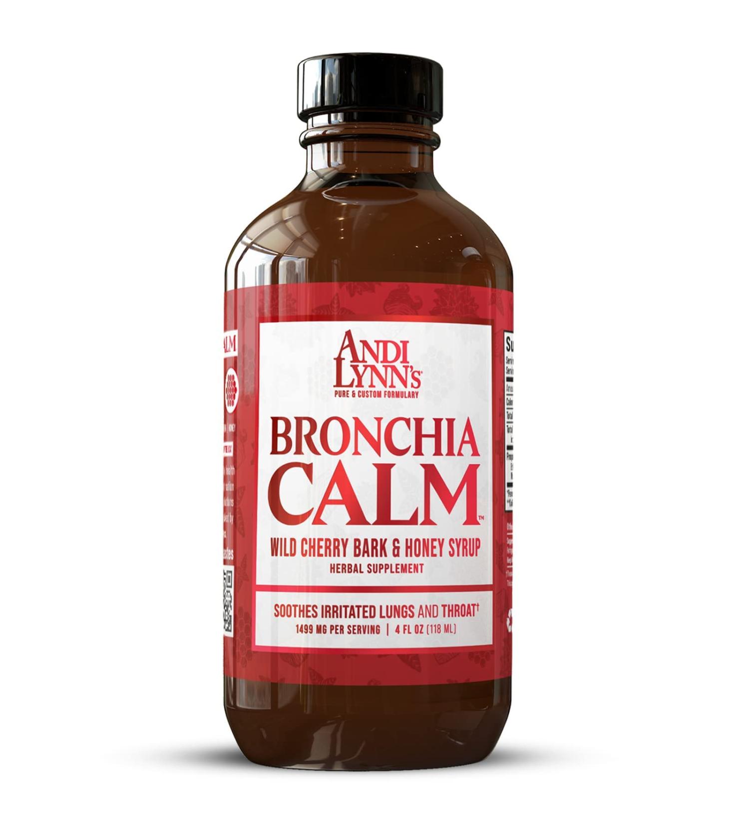 Andi Lynn's Wild Cherry Bark Syrup | 4oz Bronchial Wellness Herbal Syrup | Made in USA | Handcrafted for Throat and Respiratory Health - Buy Online on GoSupps.com