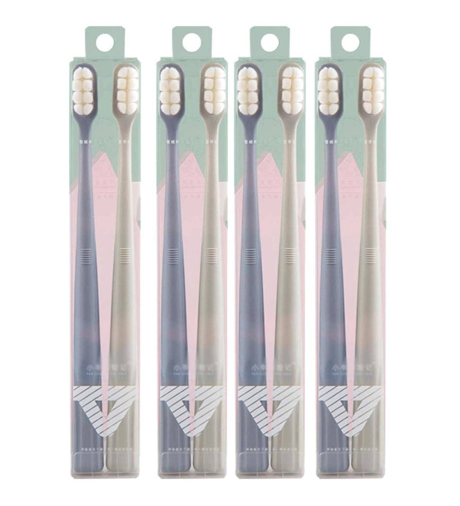 Zumaha Ultra-Like Toothbrush Set - 8 Micro-Nano Brushes for Adults Pregnancy & Juniors | 20 000 Bristles for Ultimate Clean - Buy Online on GoSupps.com