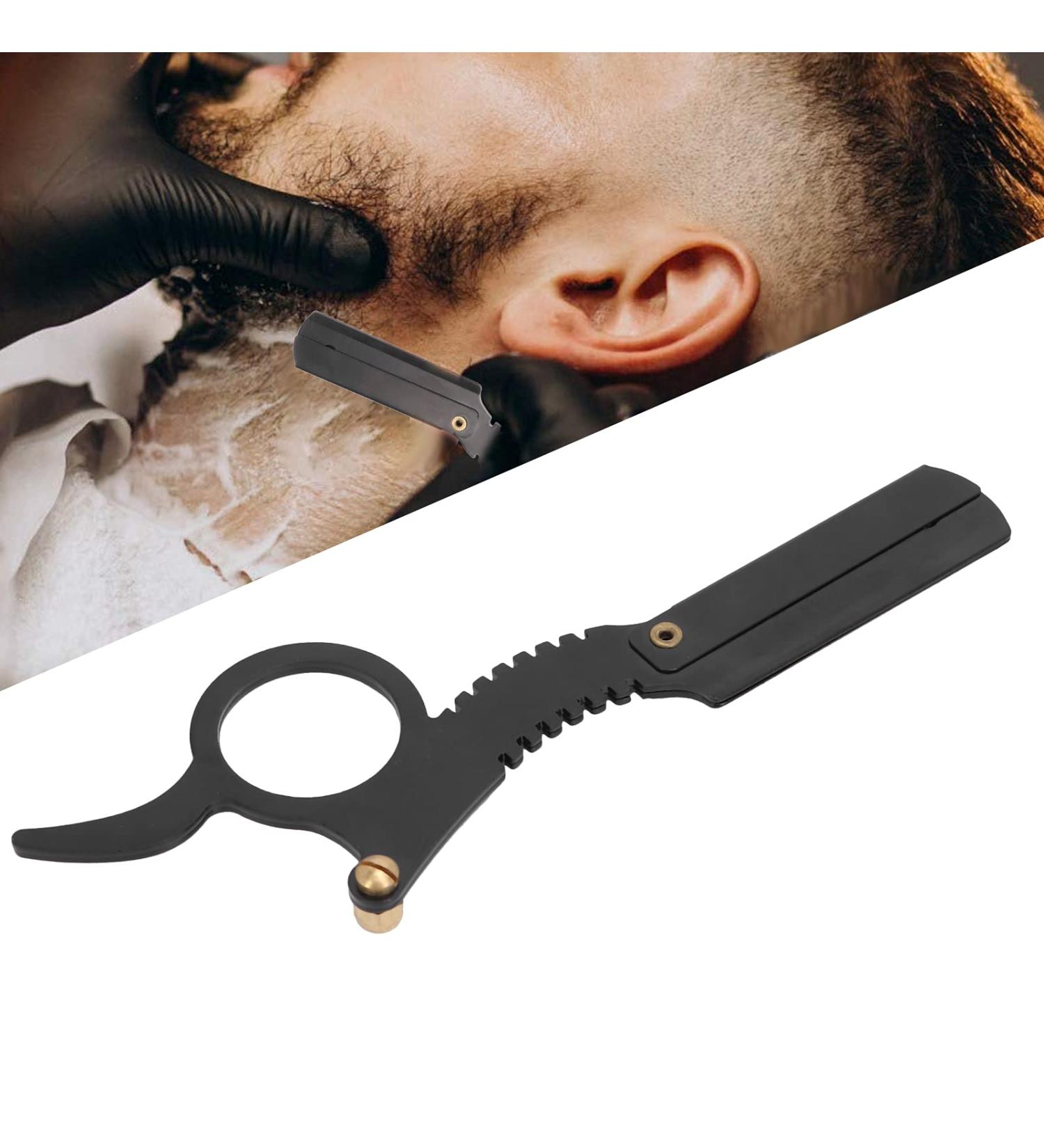 Barber Finger Razor - Straight Edge Razor for Salon & Home Use | Wave Texture & Smooth Surface - Buy Online on GoSupps.com