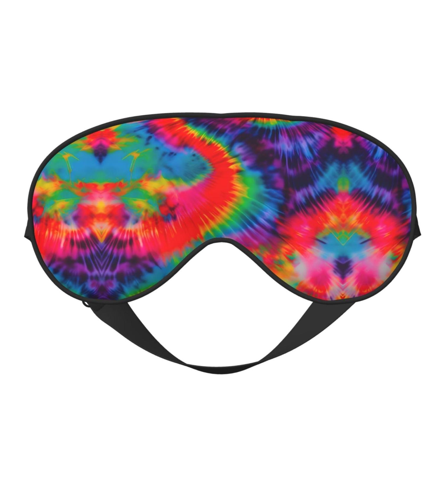 SSIMOO Colorful Tie Dye Eye Mask - Double-Sided Soft & Light Blocking for Quality Sleep - International Shipping - Buy Online on GoSupps.com