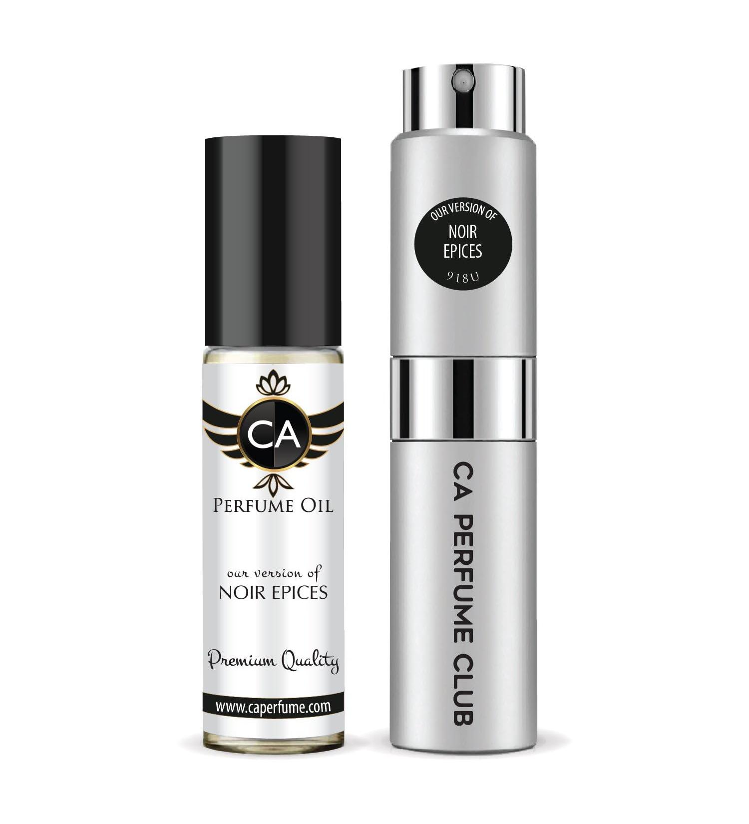 CA Perfume Duo Impression of Noir Epices For Women & Men Sprayer + Body Oil Roll-On Bottles 0.27 Fl Oz+0.33 Fl Oz - Buy Online on GoSupps.com