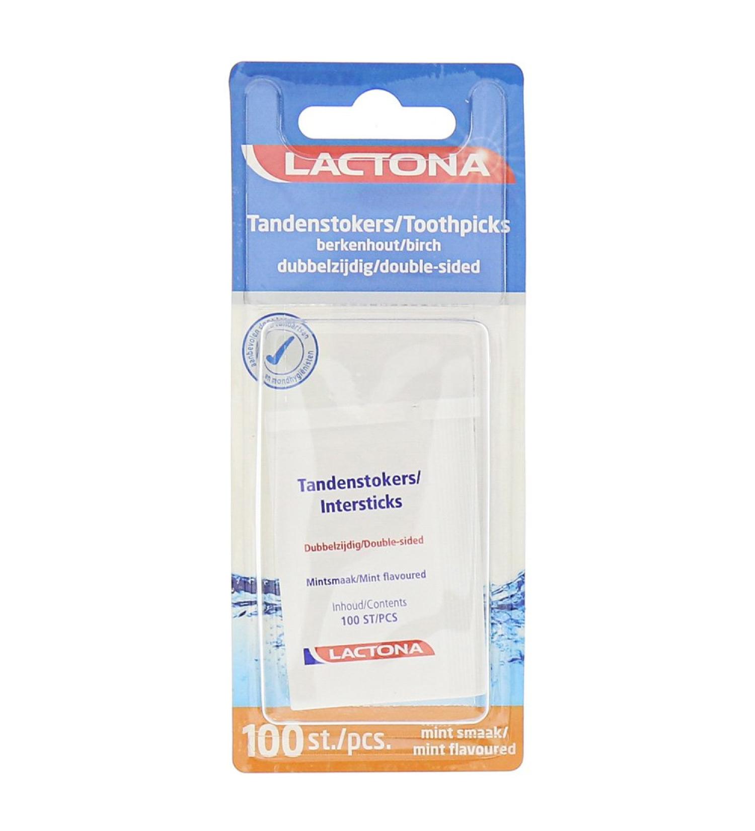 Lactona Intersticks Mint Double-ended Toothpicks