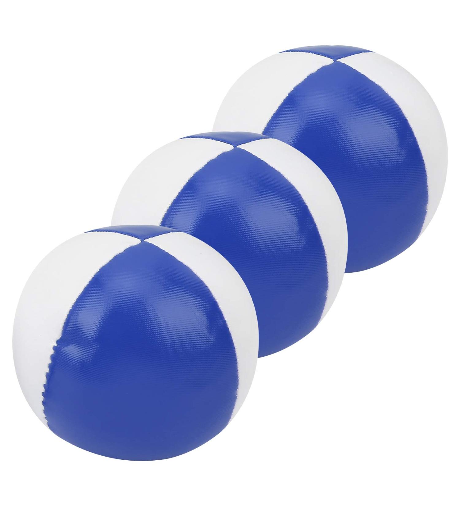 Oumefar Lightweight Juggling Balls - Smooth Indoor Juggling for All Skill Levels | Blue & White - Buy Online on GoSupps.com