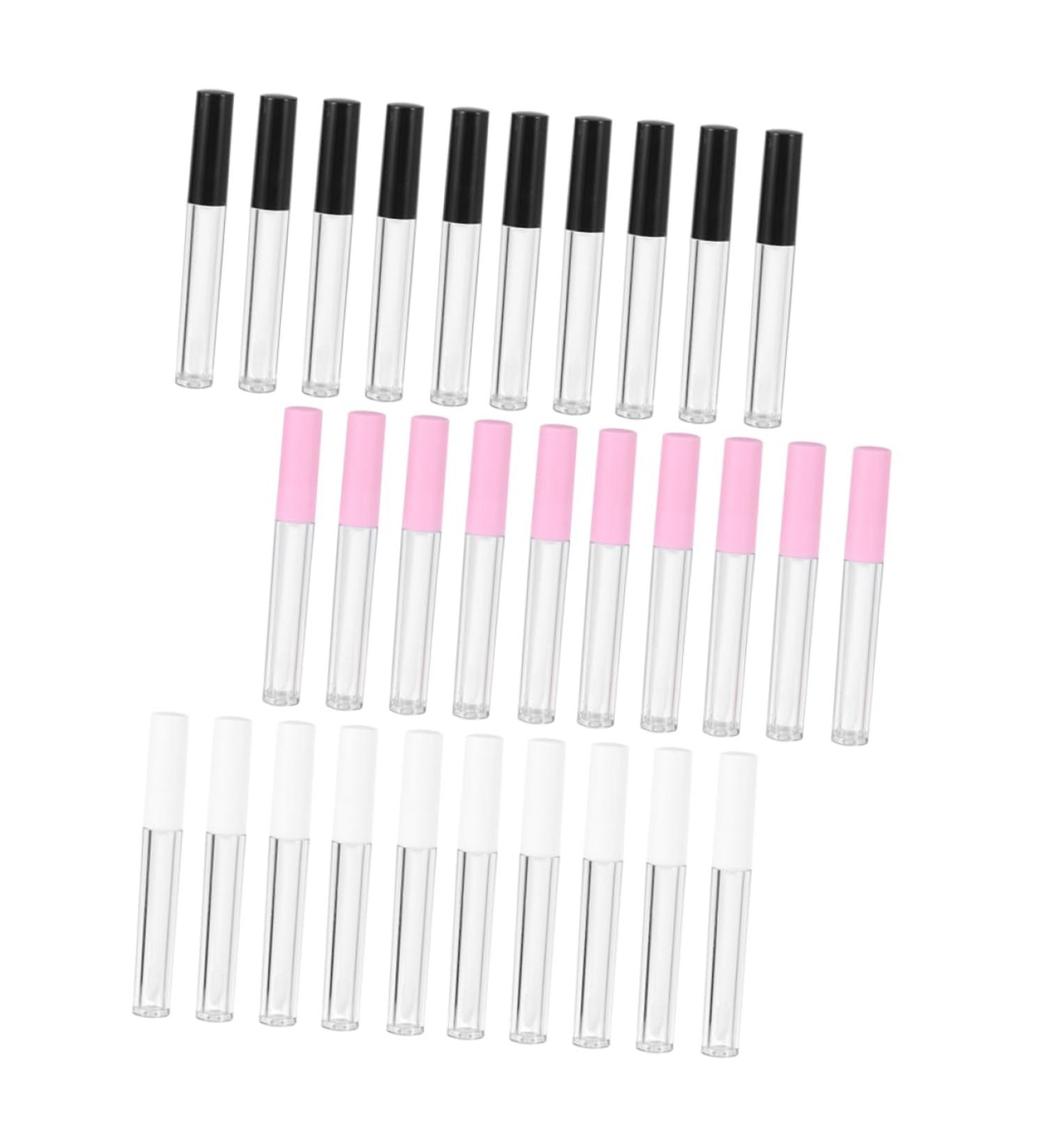 Healvian Round Lip Gloss Bottles of 2 5ml 30 Mini Lipstick Tubes Leakproof and Travel Friendly - Buy Online on GoSupps.com