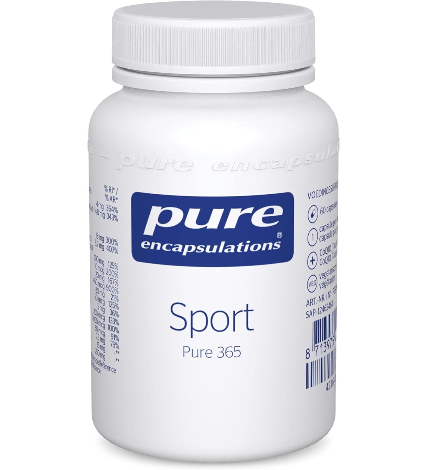  Pure Encapsulations Pure Encapsulations - Sport - Multivitamin for Athletes with Vitamins B Vitamin C and Zinc - 60 Capsules - Buy Online on GoSupps.com