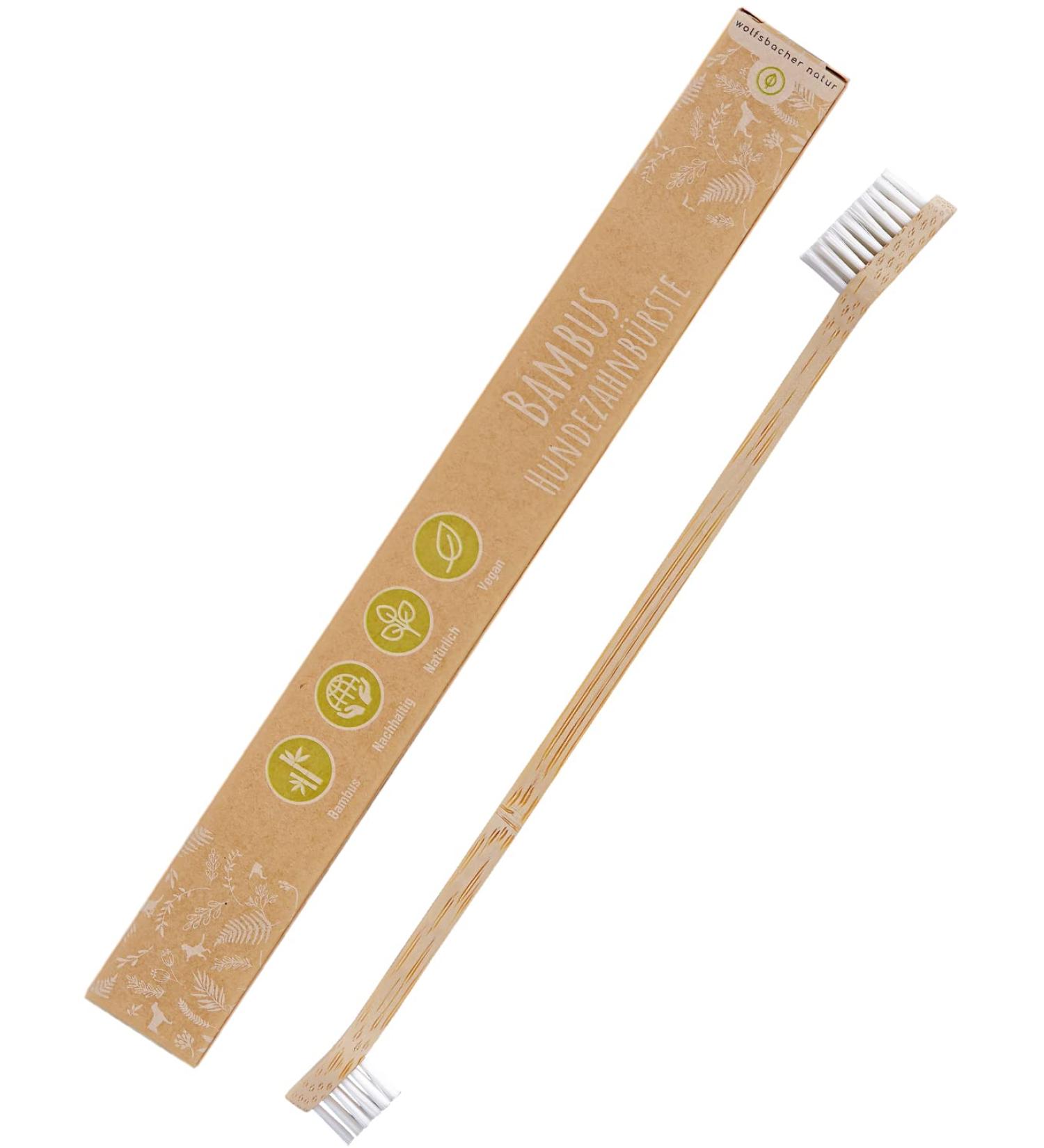 Bamboo Toothbrush for Dogs & Cats | 100% BPA-Free Dental Care | Removes Tartar & Bad Breath | Eco-Friendly 1 Pack - Buy Online on GoSupps.com