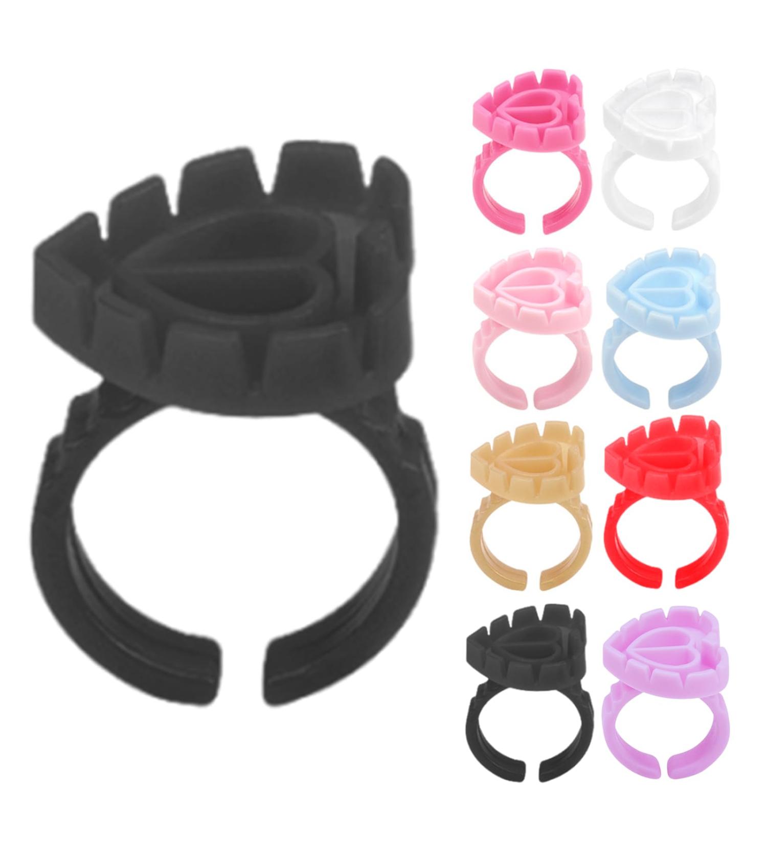 100PCS Flower Shaped Cups Practical Rings Cup For Makeup Artists And Beauty Enthusiasts Mixed Colors - Buy Online on GoSupps.com