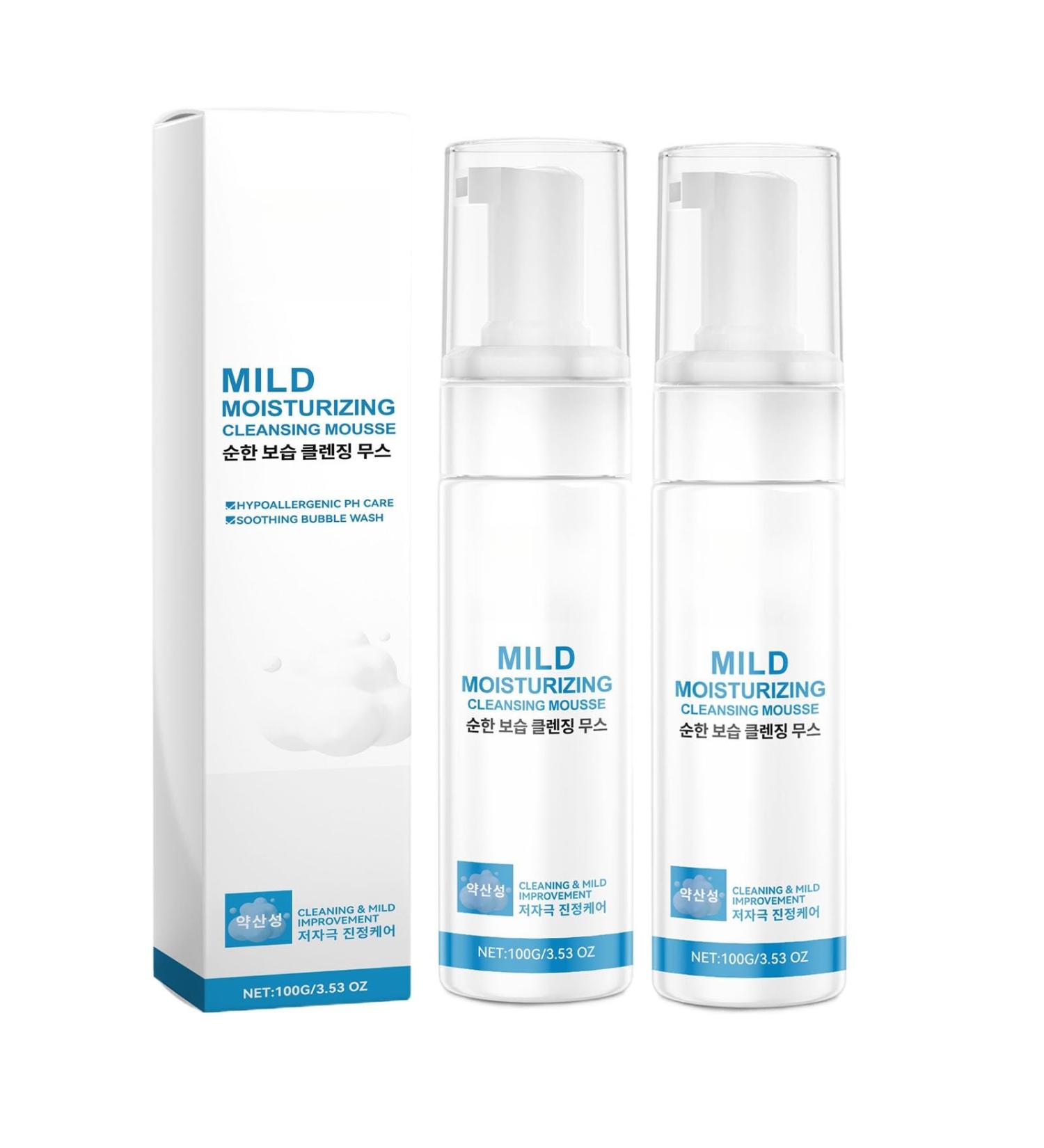 Mousse Nettoyante Hydratante Douce Nettoyant Visage En Profondeur For Un Usage Quotidien Hydratant Et Illuminateur - Buy Online on GoSupps.com