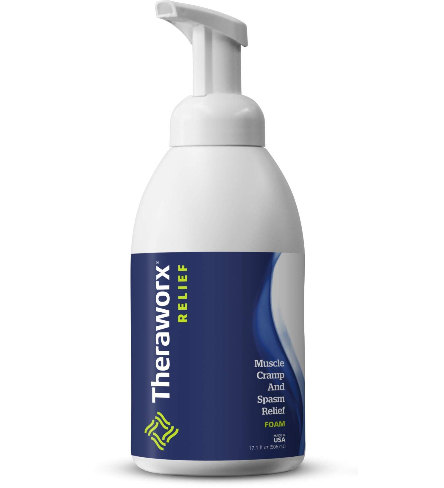 Theraworx Relief Muscle Cramp & Spasm Foam - Fast-Acting Leg & Foot Relief - 17.1 oz - 1 Count - Buy Online on GoSupps.com