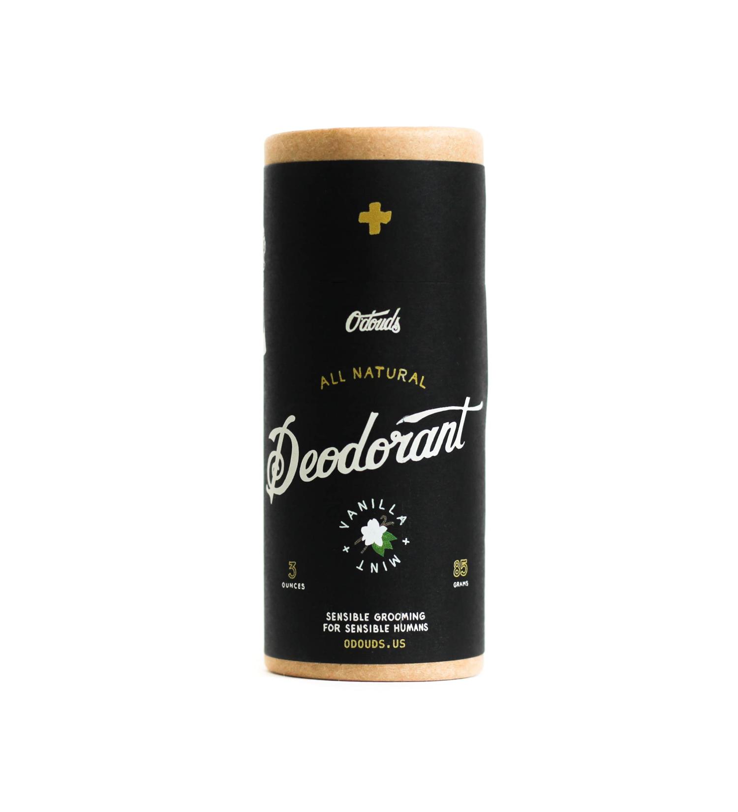 O'Douds Natural Deodorant - Aluminum Free Paraben Free Vegan Deodorant for Men & Women - Long-Lasting Protection & Gentle Formula for All Skin Types - Vanilla & Mint Scent 3 oz. - Buy Online on GoSupps.com