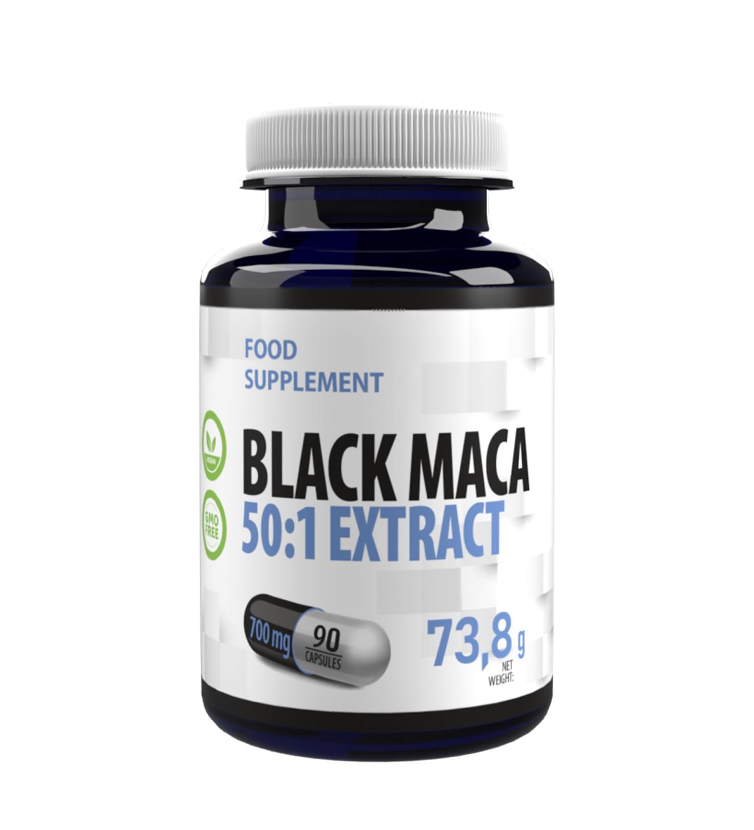  Hepatica Black Maca Hepatica 35 000 mg | 50:1 Extract (700 mg) | 90 Vegan Softgels | High Energy Endurance and Performance - Buy Online on GoSupps.com