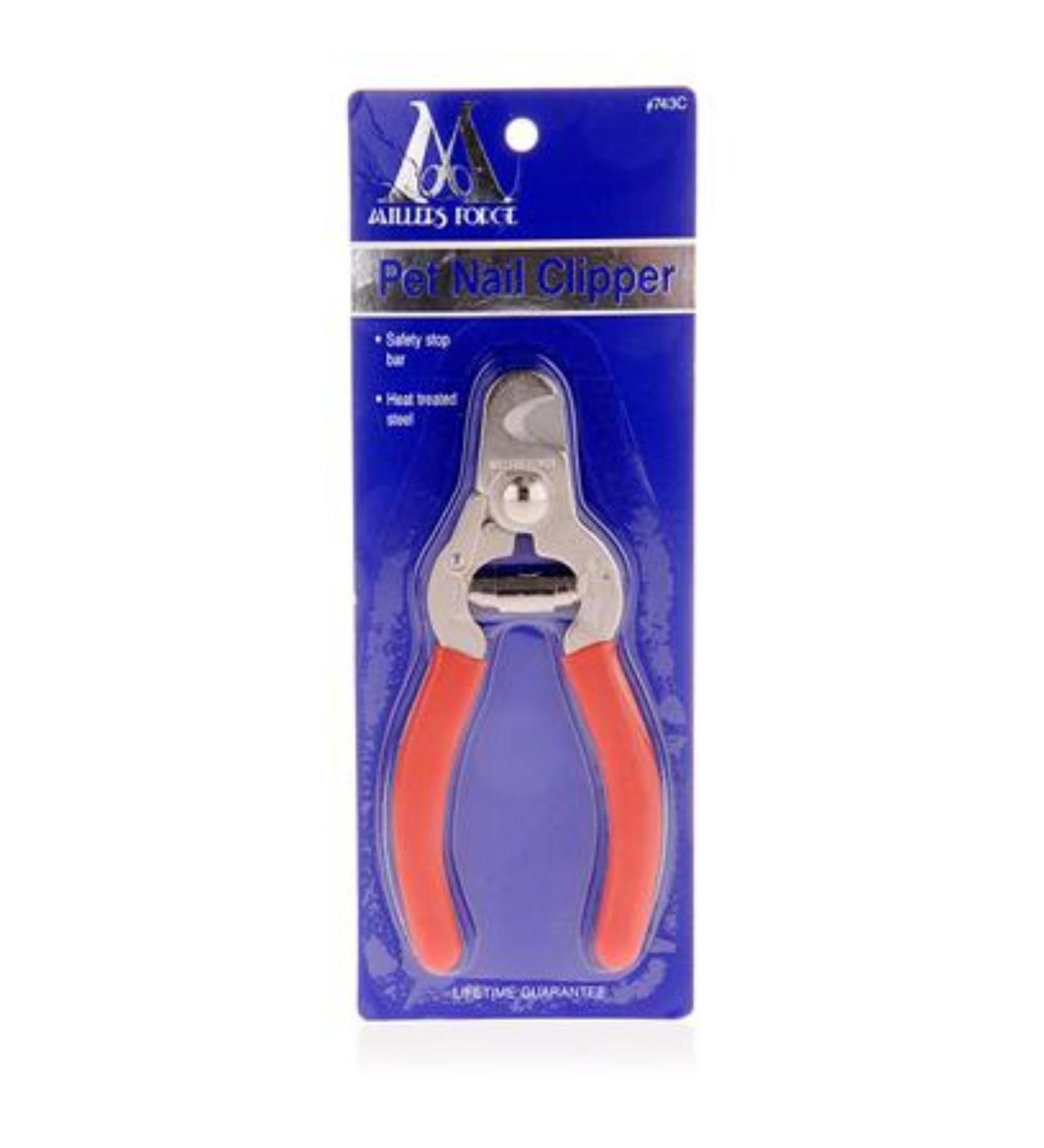 Millers Forge Stainless Steel Dog Nail Clipper Plier Style Red / Silver