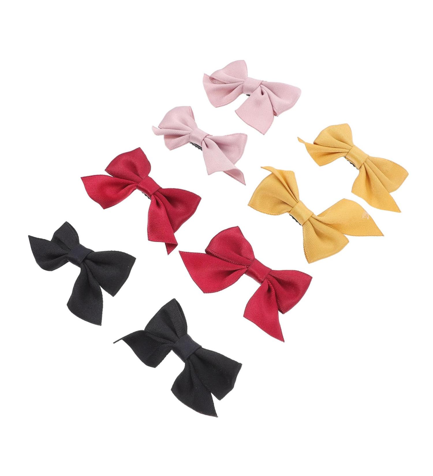 FRCOLOR 4 Pairs Bow Hairpin Girls Hair Bows Decorative Hair Bows Bowknot Hair Barrettes Christmas Hair Clips Red Bow Hair Clip Red Bows Creative Hairpin Pearl Yarn Baby Girl Cloth Pretty - Buy Online on GoSupps.com