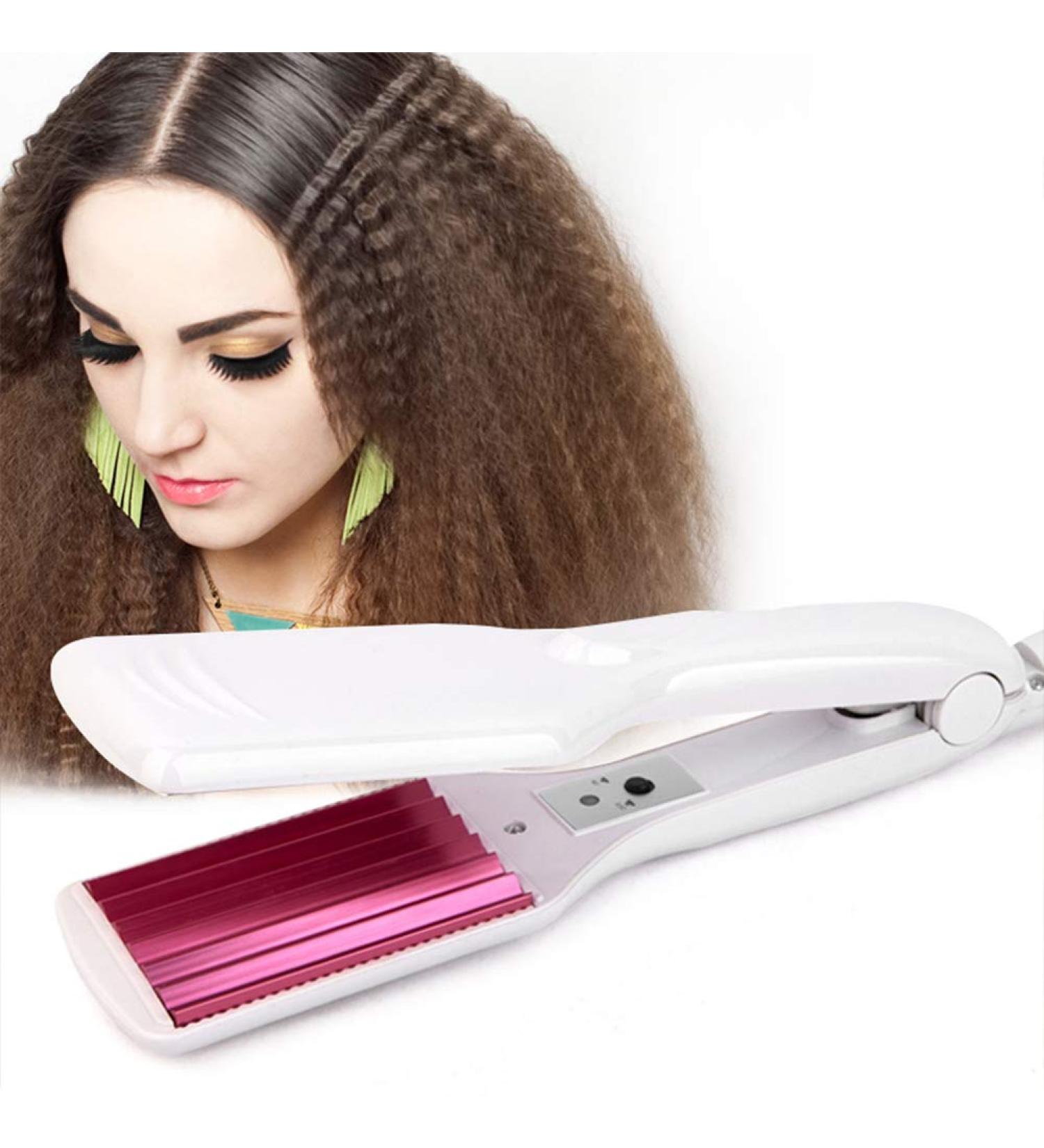 6 Teeth Corrugated Fluffy Hair Iron - Non-Damaging Crimping Tool for Waves & Curls | International Shipping Available - Buy Online on GoSupps.com