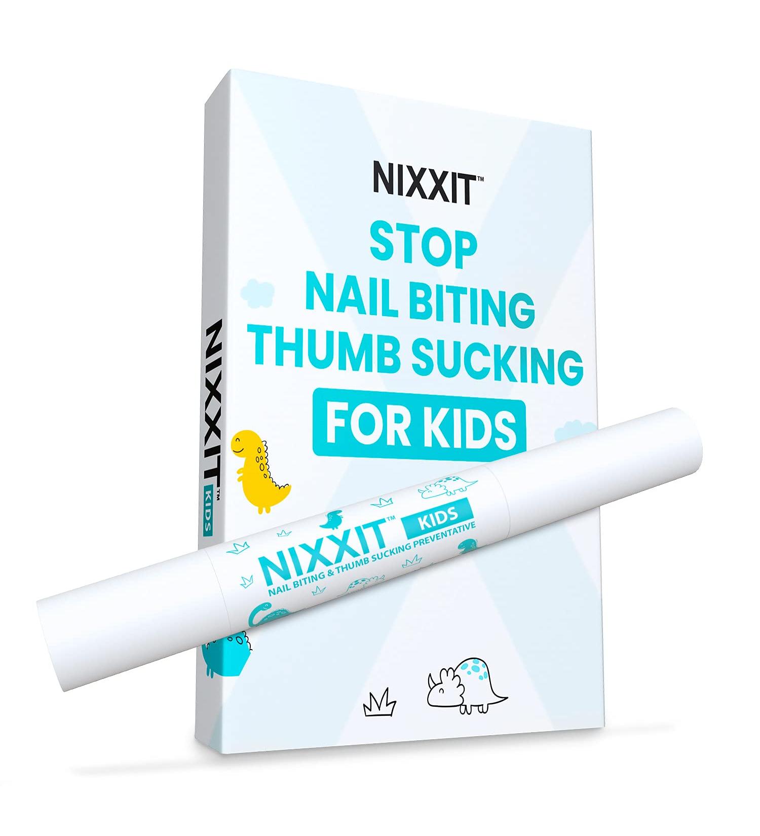 NIXXIT Nail Biting & Thumb Sucking Treatment for Kids - Safe & Effective No Bite Pen - Bitter Taste - Stop Habits in Children - Buy Online on GoSupps.com