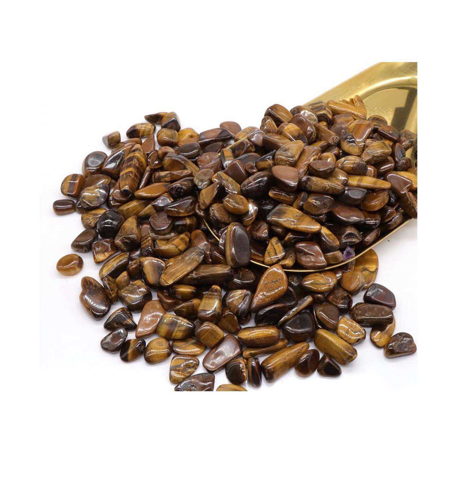 Natural Crystals and Stones Gravel Specimen Bulk Colorful Agates for Aquarium Home Decoration DIY (Color : Tiger Eye Size : 50g) 50g Tiger Eye - Buy Online on GoSupps.com