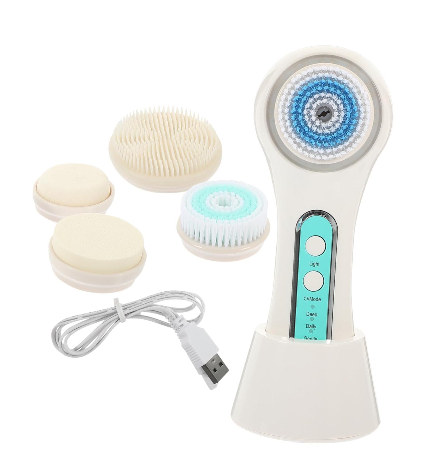 Beaupretty 1 Set Facial Cleansing Brush Silicone face Scrubber face deep Cleansing Portable Facial Cleaners Pore Cleaner Tool face wash Brush face Washing Brush Electric Miss face Brush abs - Buy Online on GoSupps.com