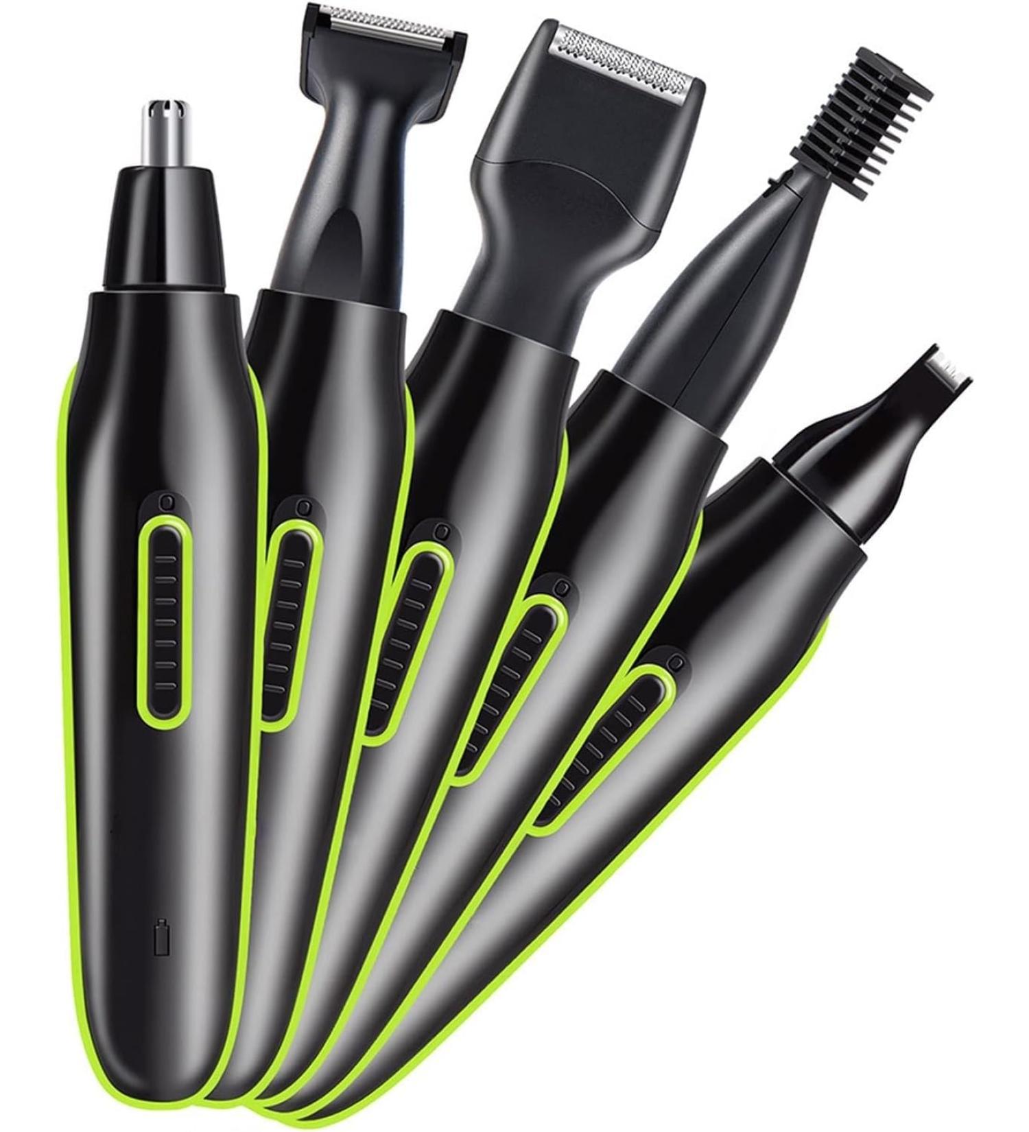 USB Rechargeable 4-in-1 Nose Hair Trimmer for Men - Waterproof Clipper & Facial Hair Groomer - Travel-Friendly Easy Cleansing - Buy Online on GoSupps.com